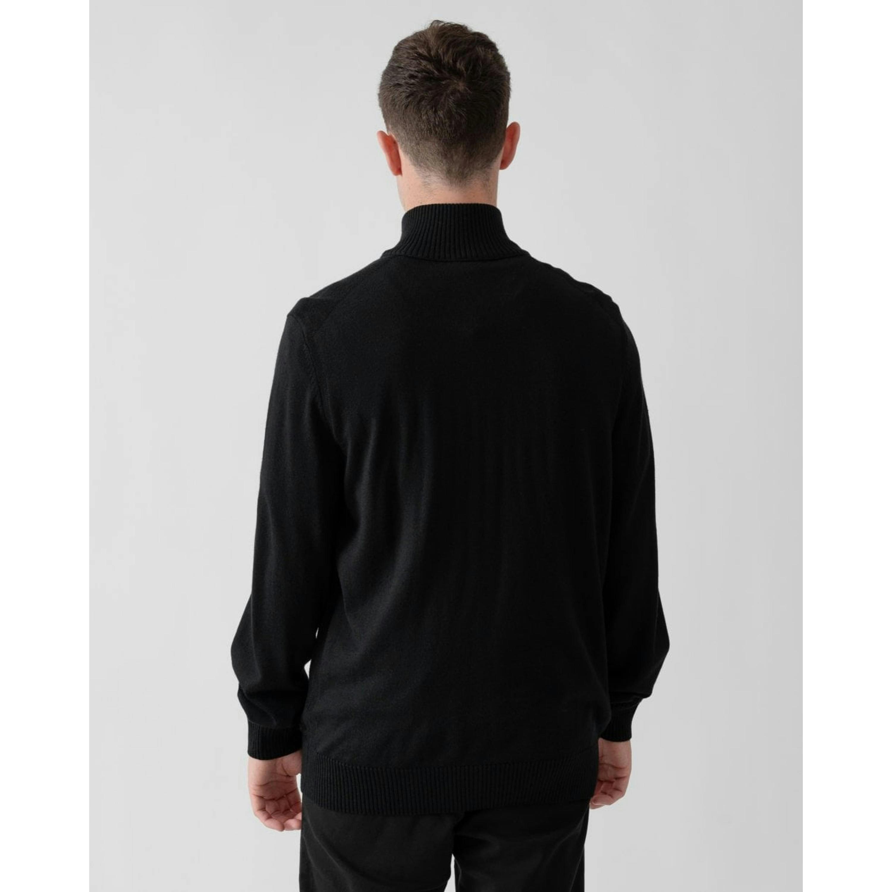 Hugo Boss Funnel Neck Jumper  in Black , view 2 of 4