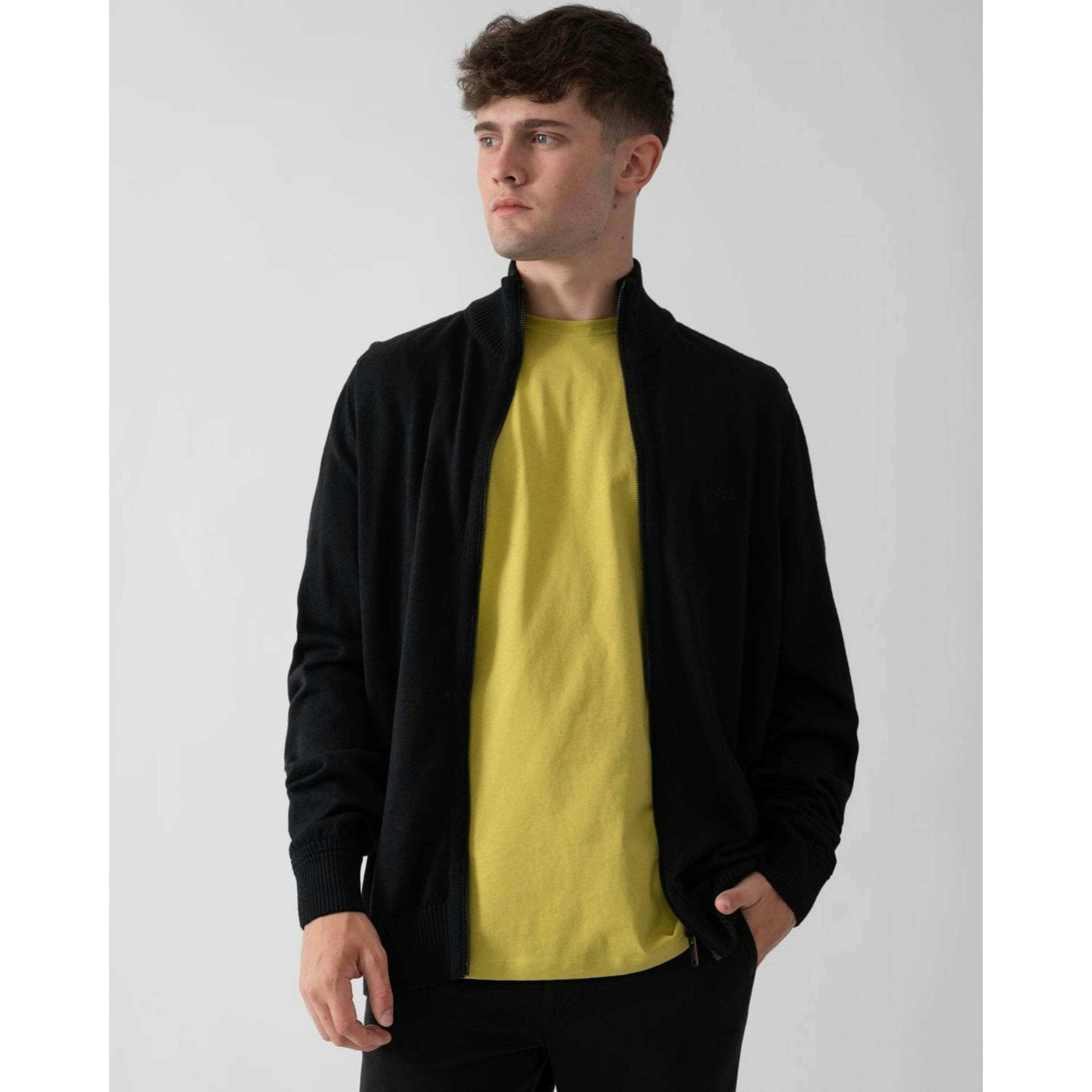 Hugo Boss Funnel Neck Jumper  in Black , view 4 of 4