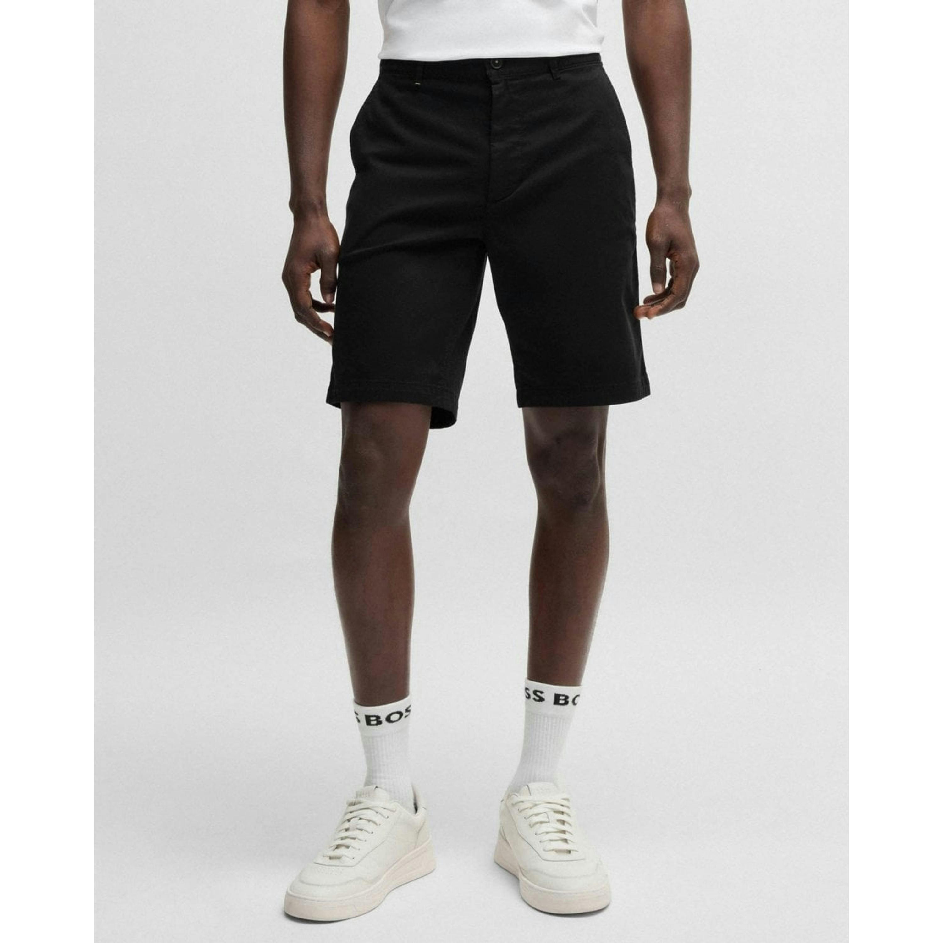 Hugo Boss Chino Shorts  in Black , view 1 of 4