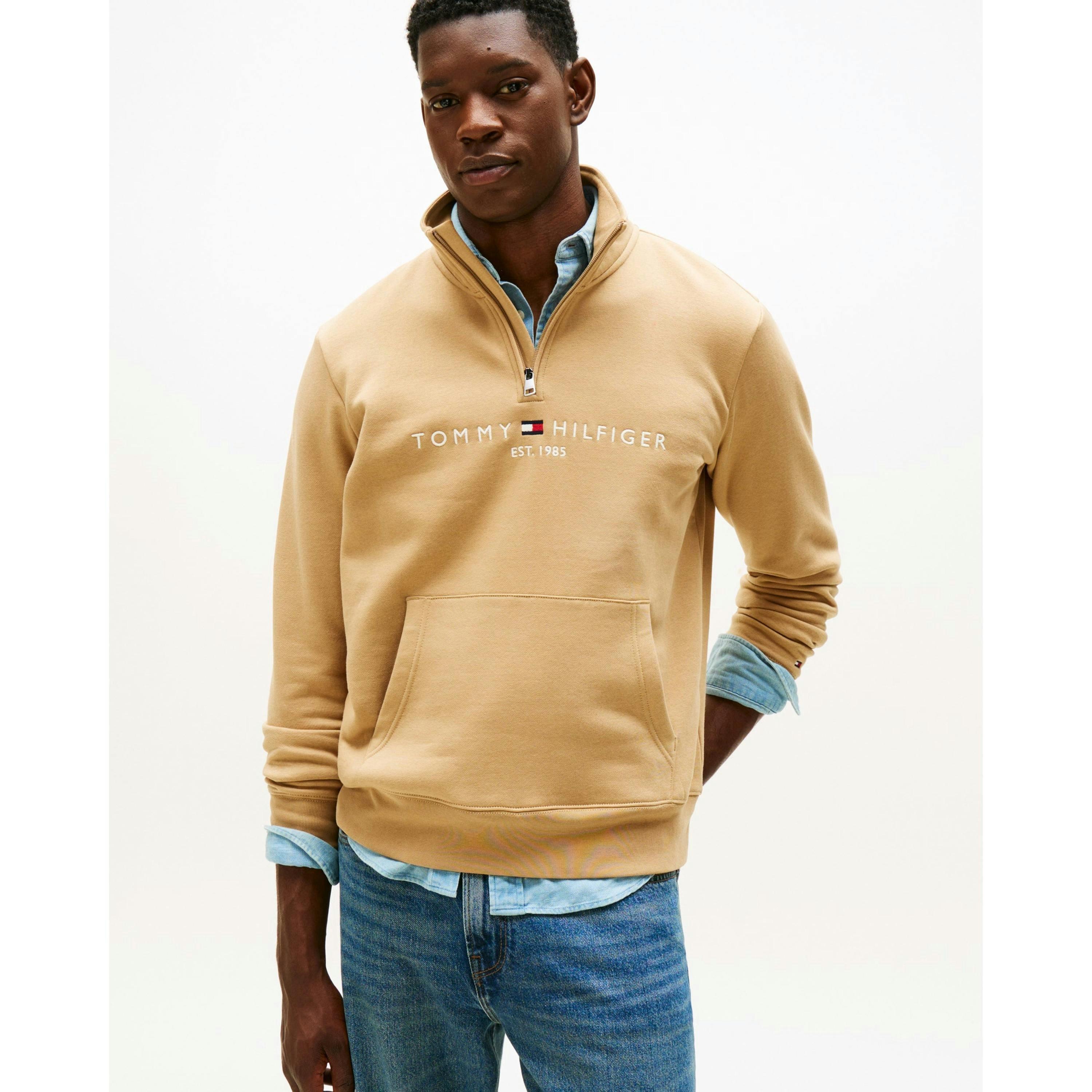 Tommy Hilfiger Tommy Logo Sweatshirt  in Brown , view 1 of 5
