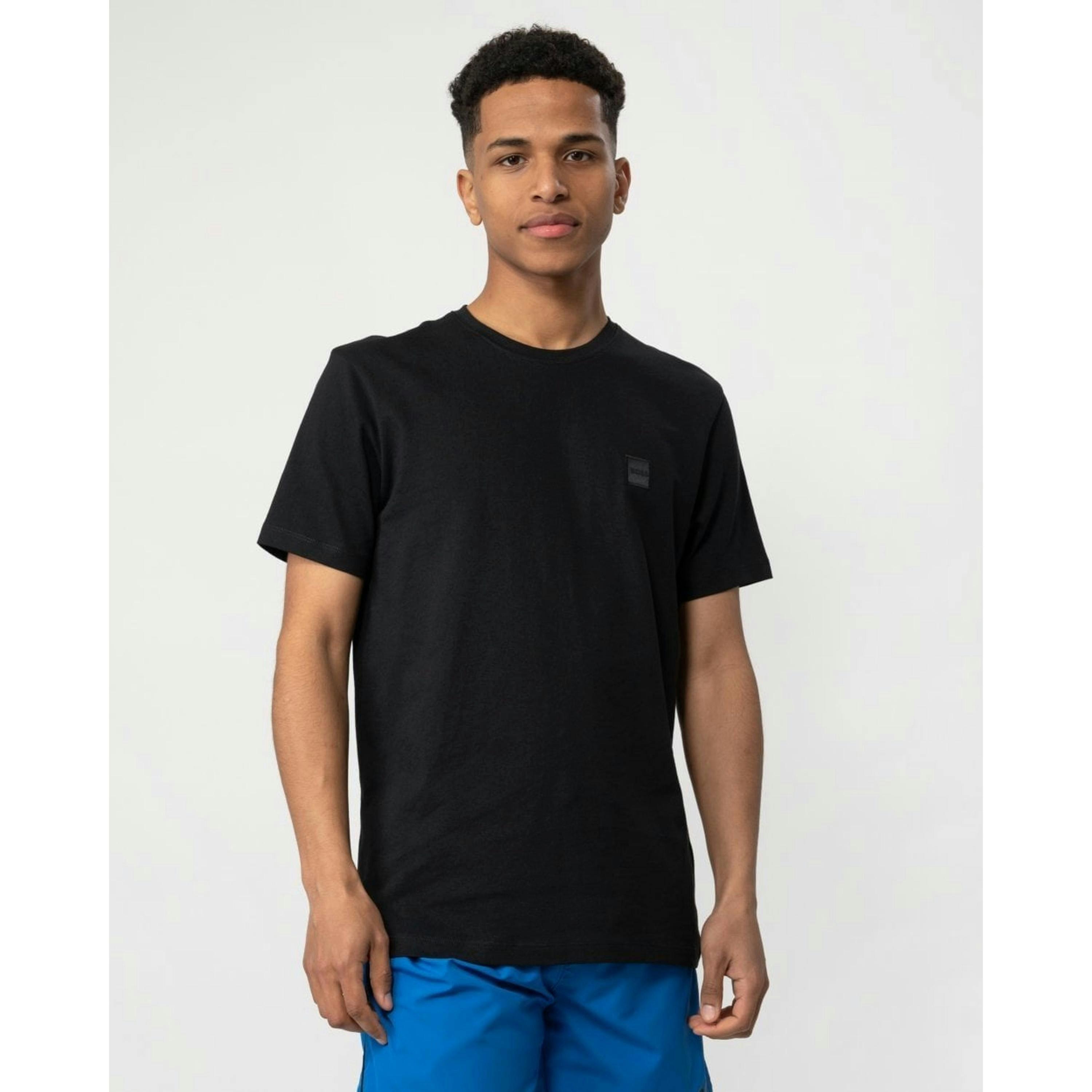Hugo Boss Logo Patch T-Shirt  in Black , view 1 of 4