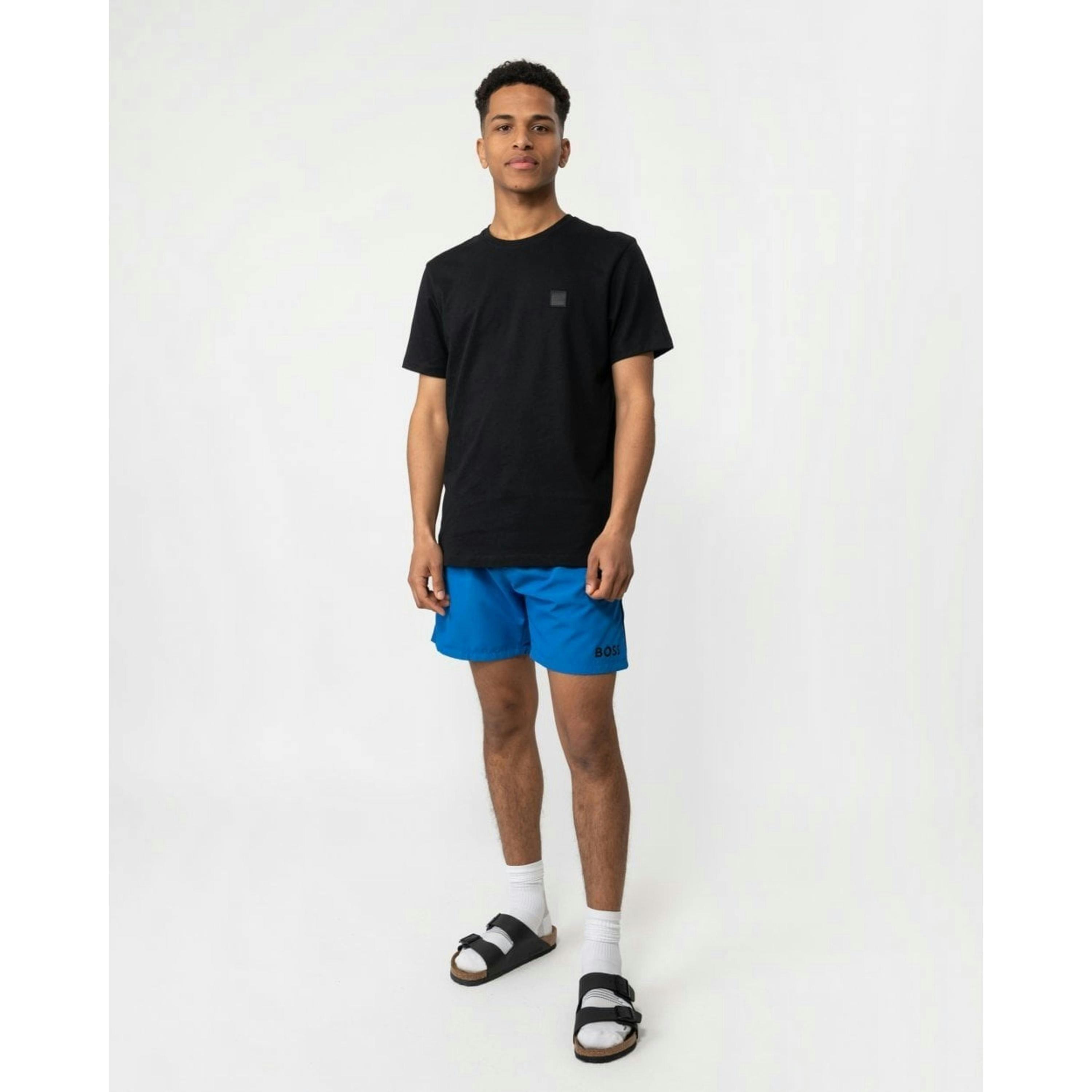 Hugo Boss Logo Patch T-Shirt  in Black , view 4 of 4