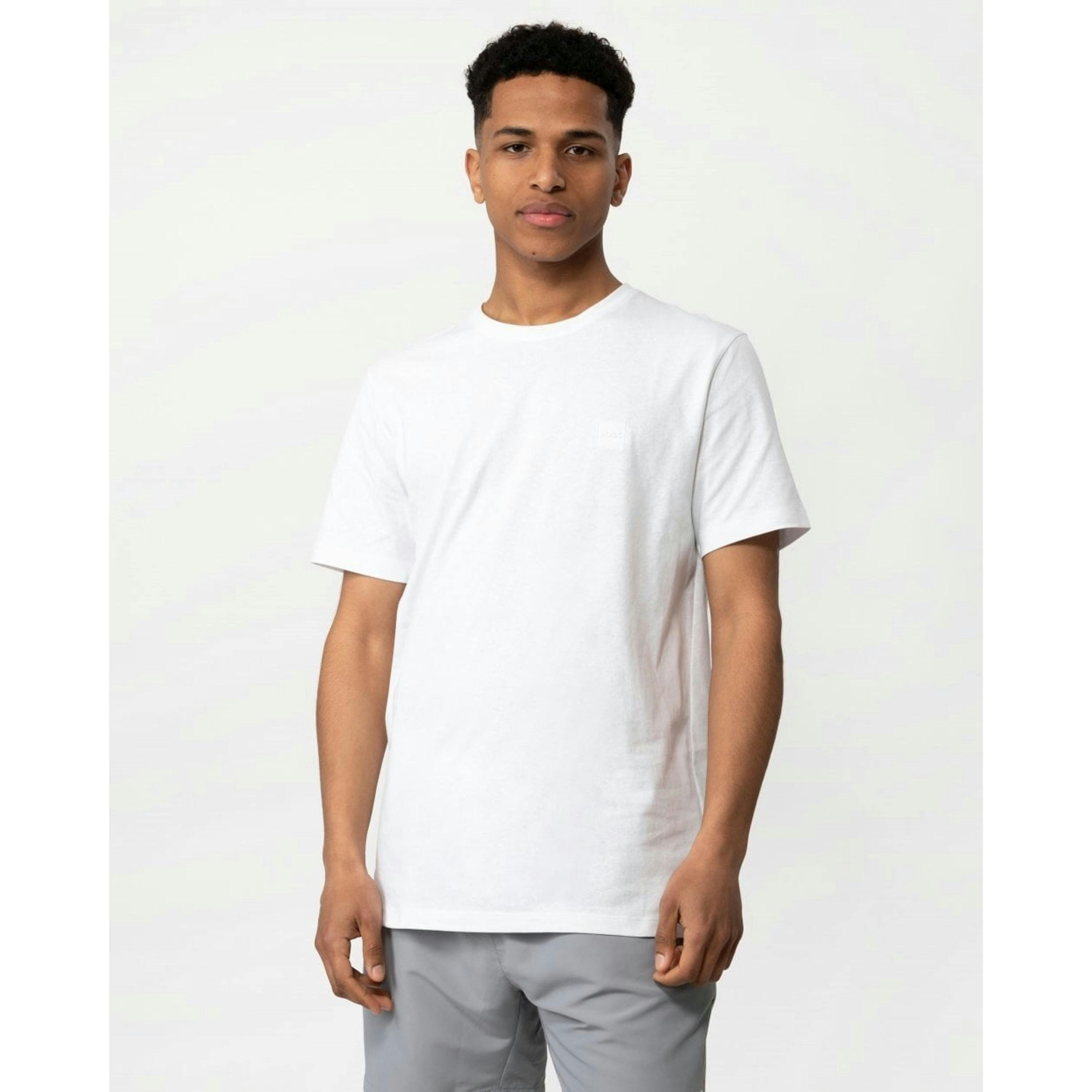 Hugo Boss Logo Patch T-Shirt  in White , view 1 of 4