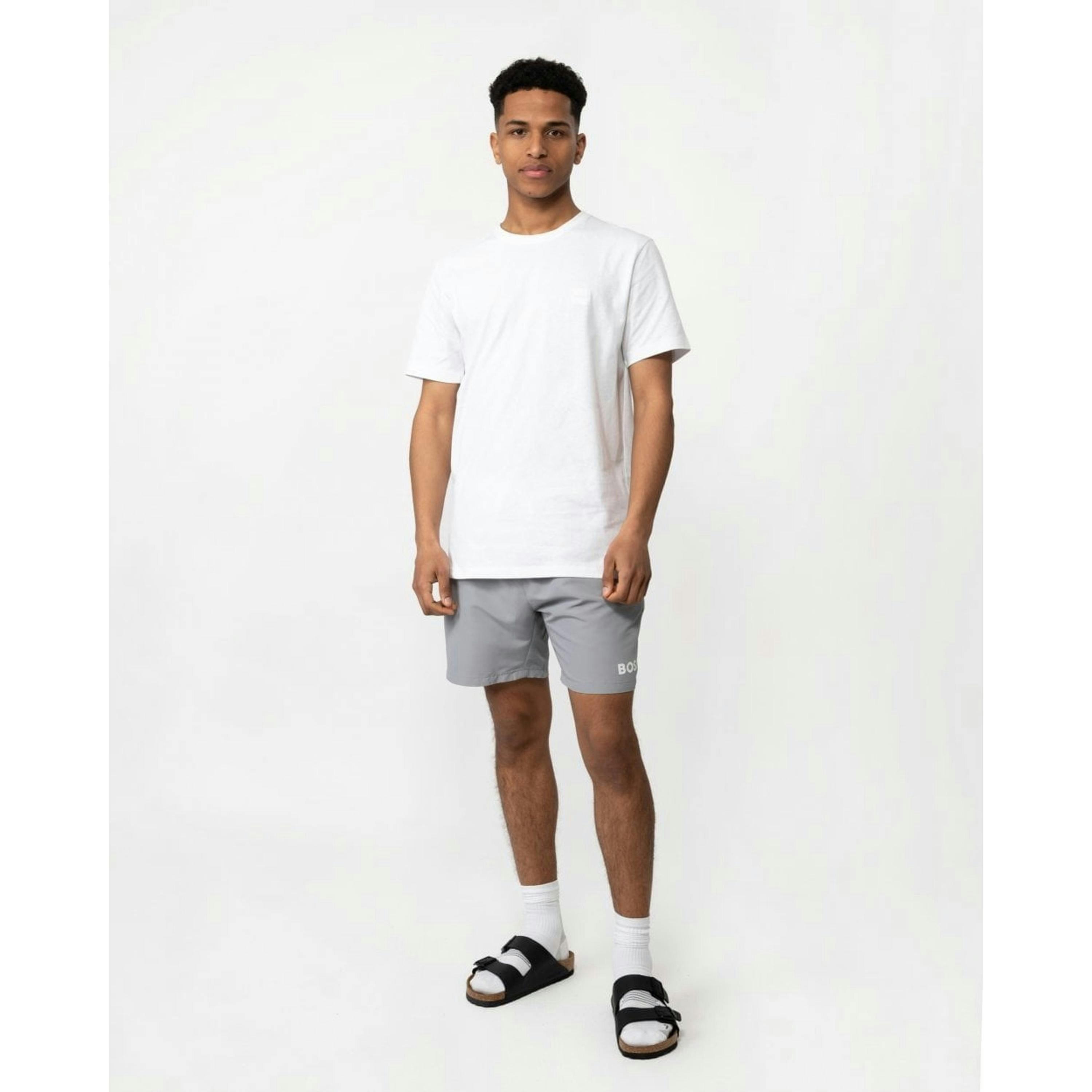 Hugo Boss Logo Patch T-Shirt  in White , view 4 of 4