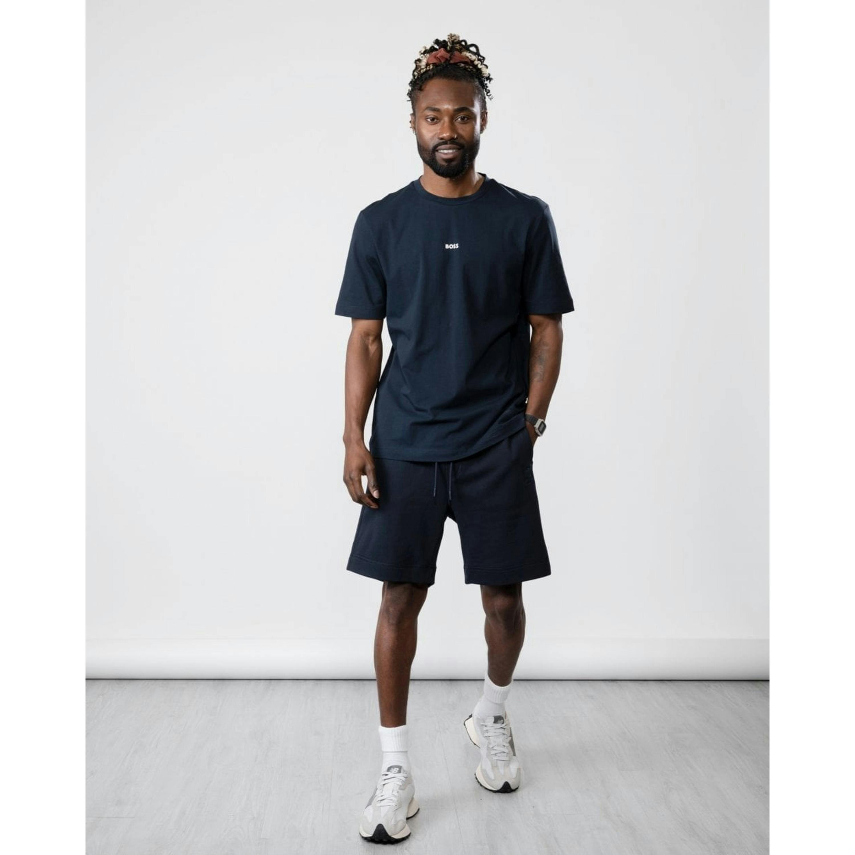 Hugo Boss Small Logo T-Shirt  in Blue , view 3 of 4