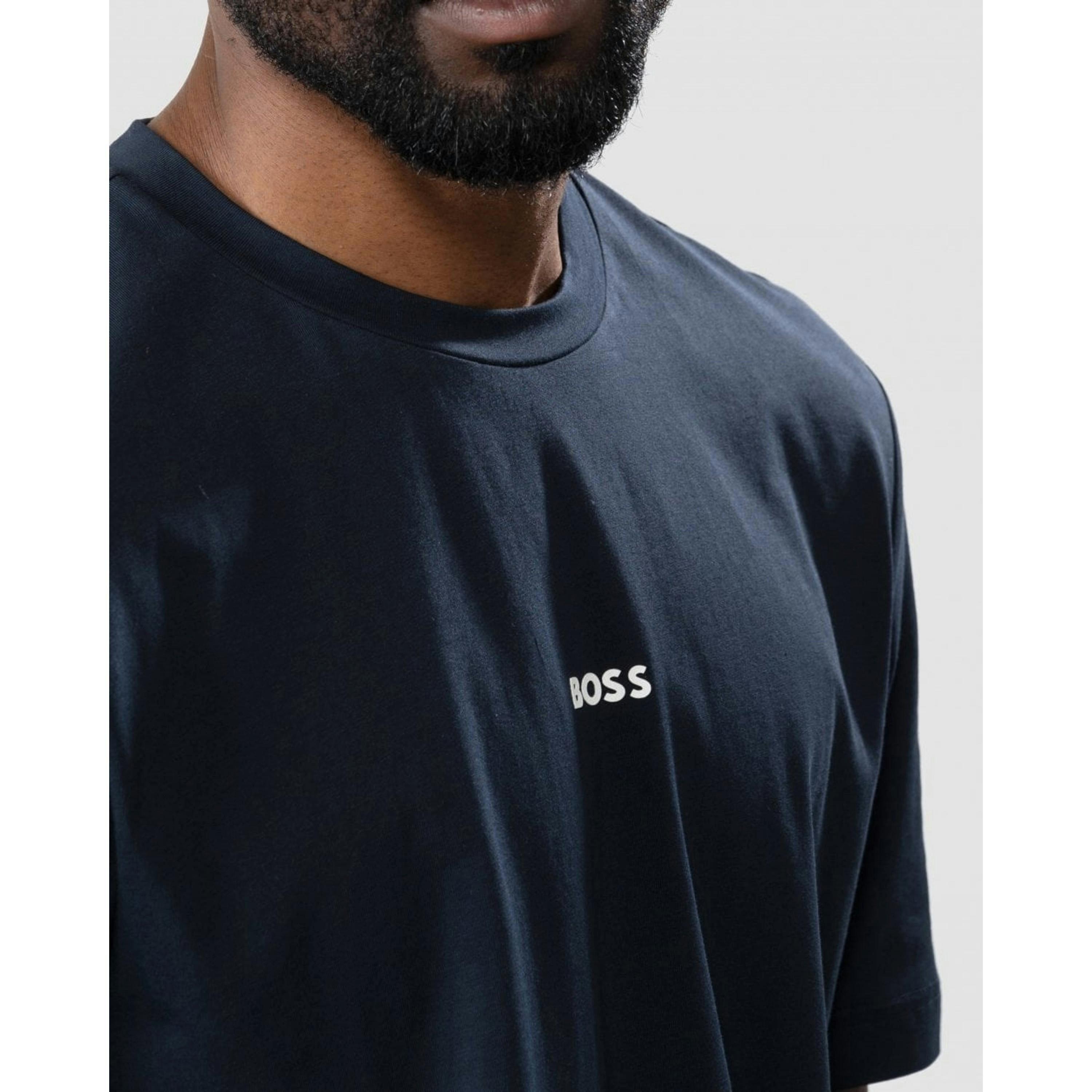 Hugo Boss Small Logo T-Shirt  in Blue , view 4 of 4