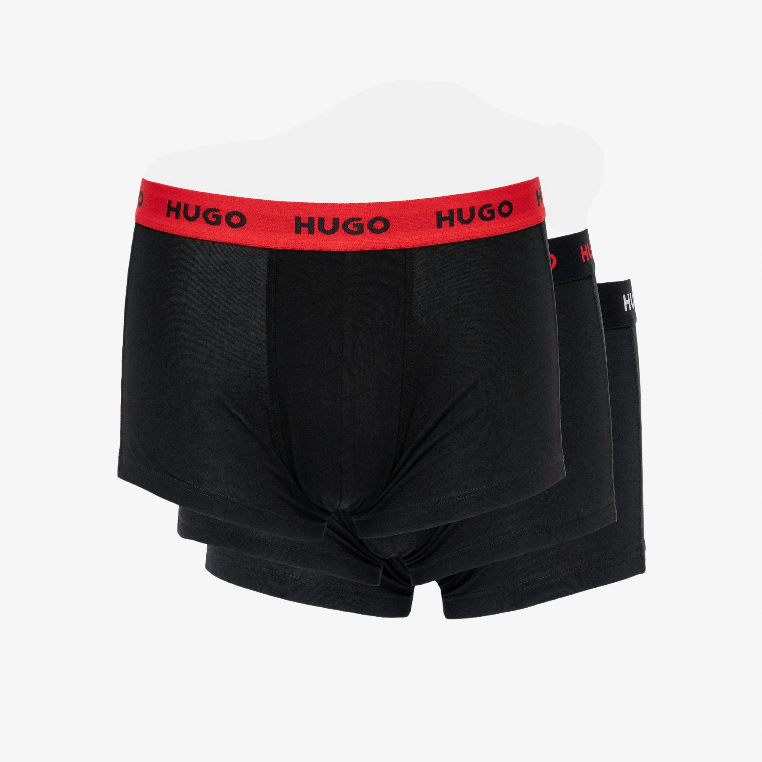 Hugo Boss Coloured Waistbands Trunks  in Black , view 1 of 4