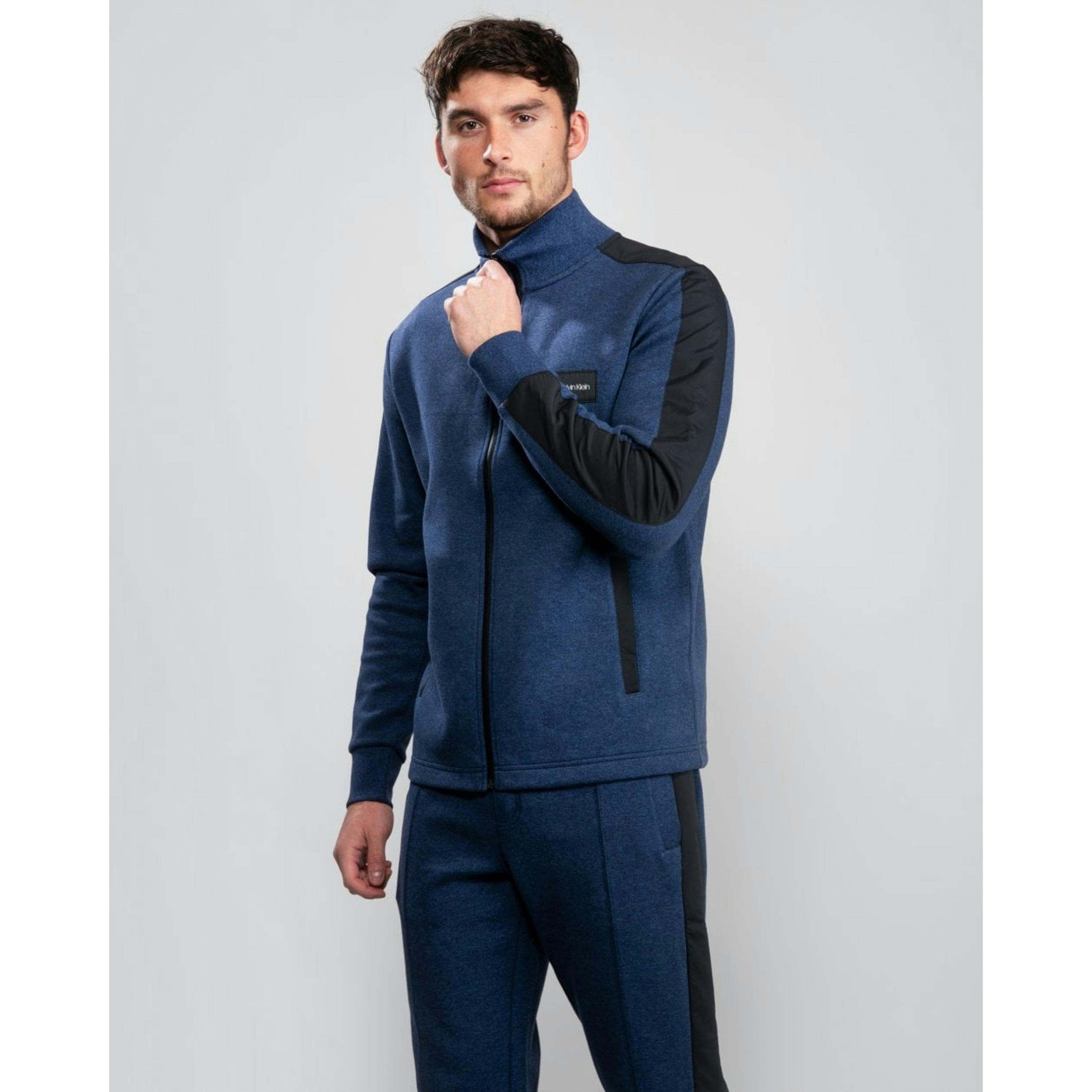 Calvin Klein 2 Tone Sweatshirt  in Blue , view 1 of 5