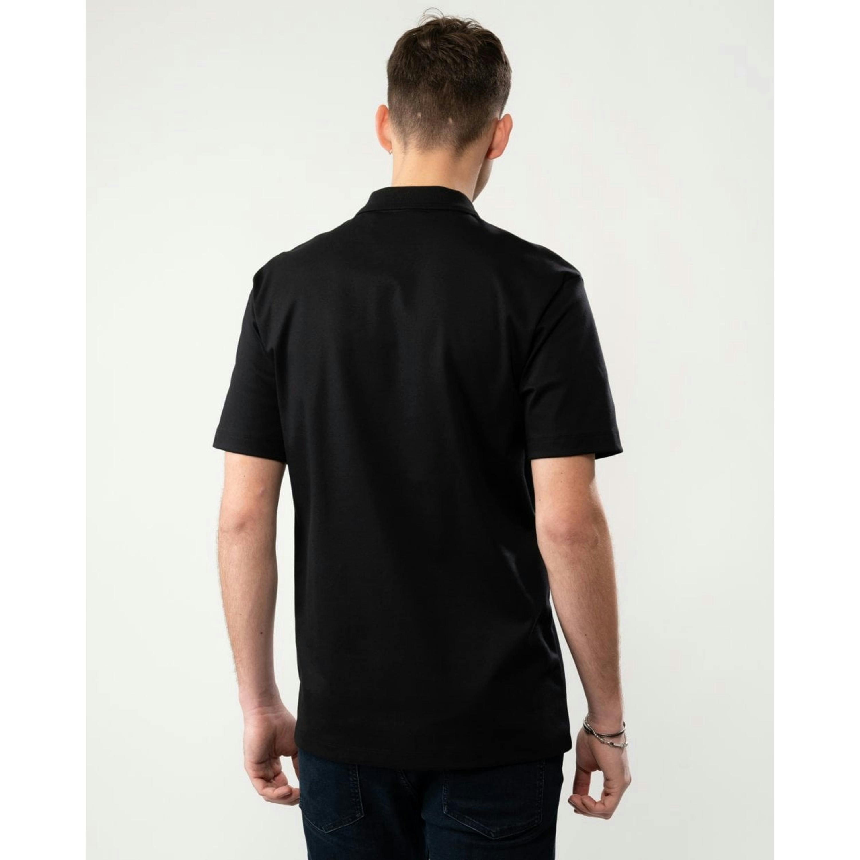 Hugo Boss Stacked Logo Polo Shirt  in Black , view 2 of 4