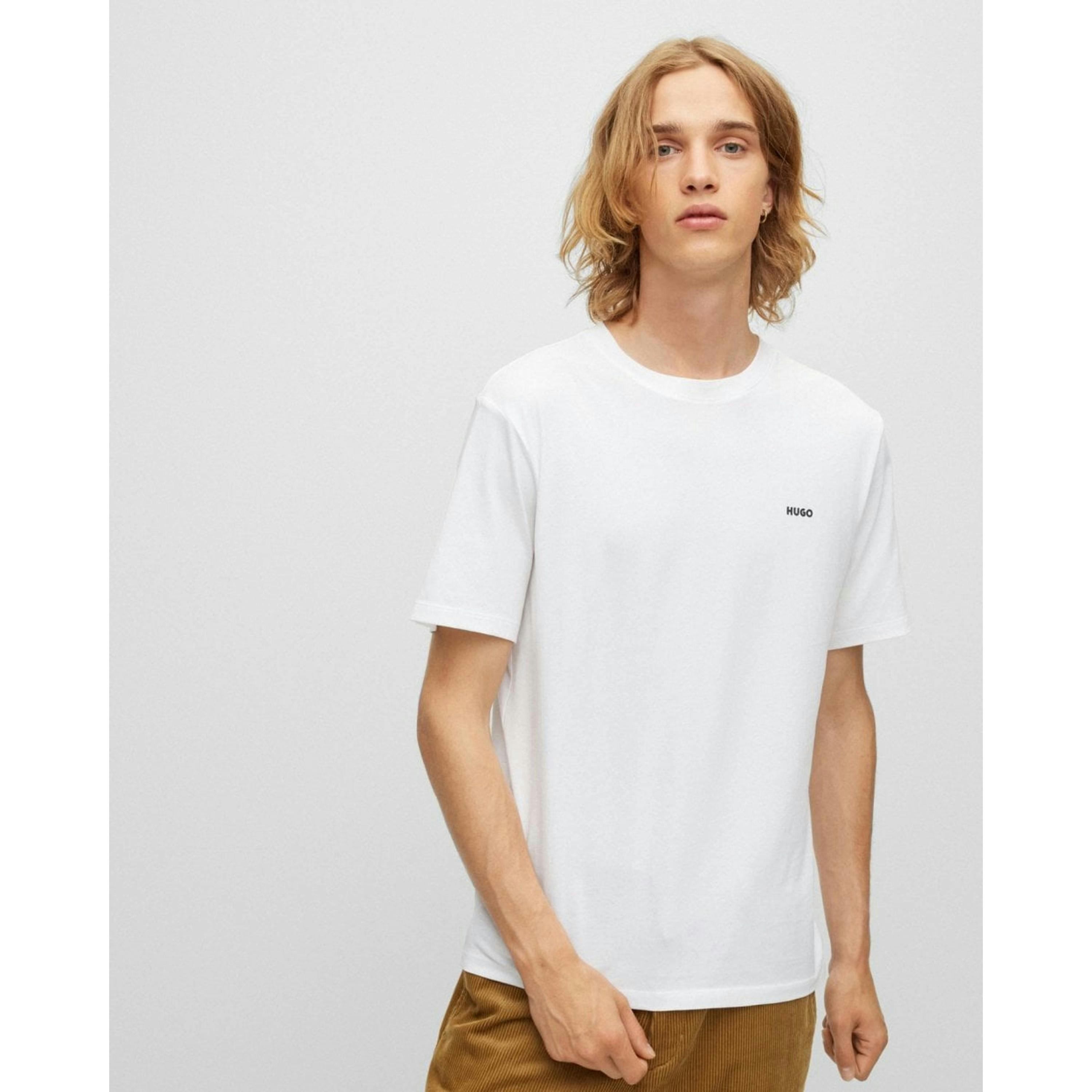 Hugo Boss Logo Print T-Shirt  in White , view 1 of 4
