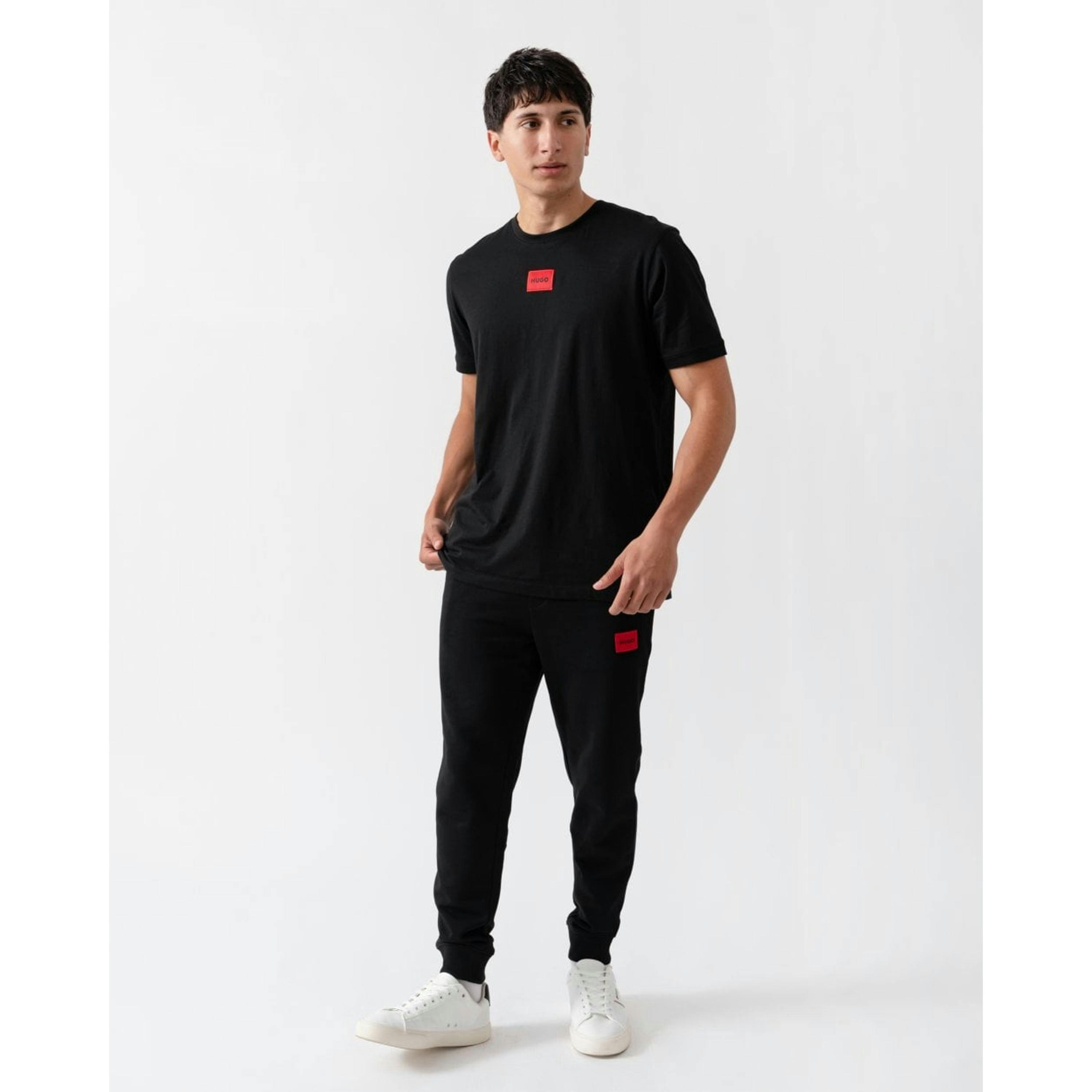 Hugo Boss Label Logo T-Shirt  in Black , view 4 of 4