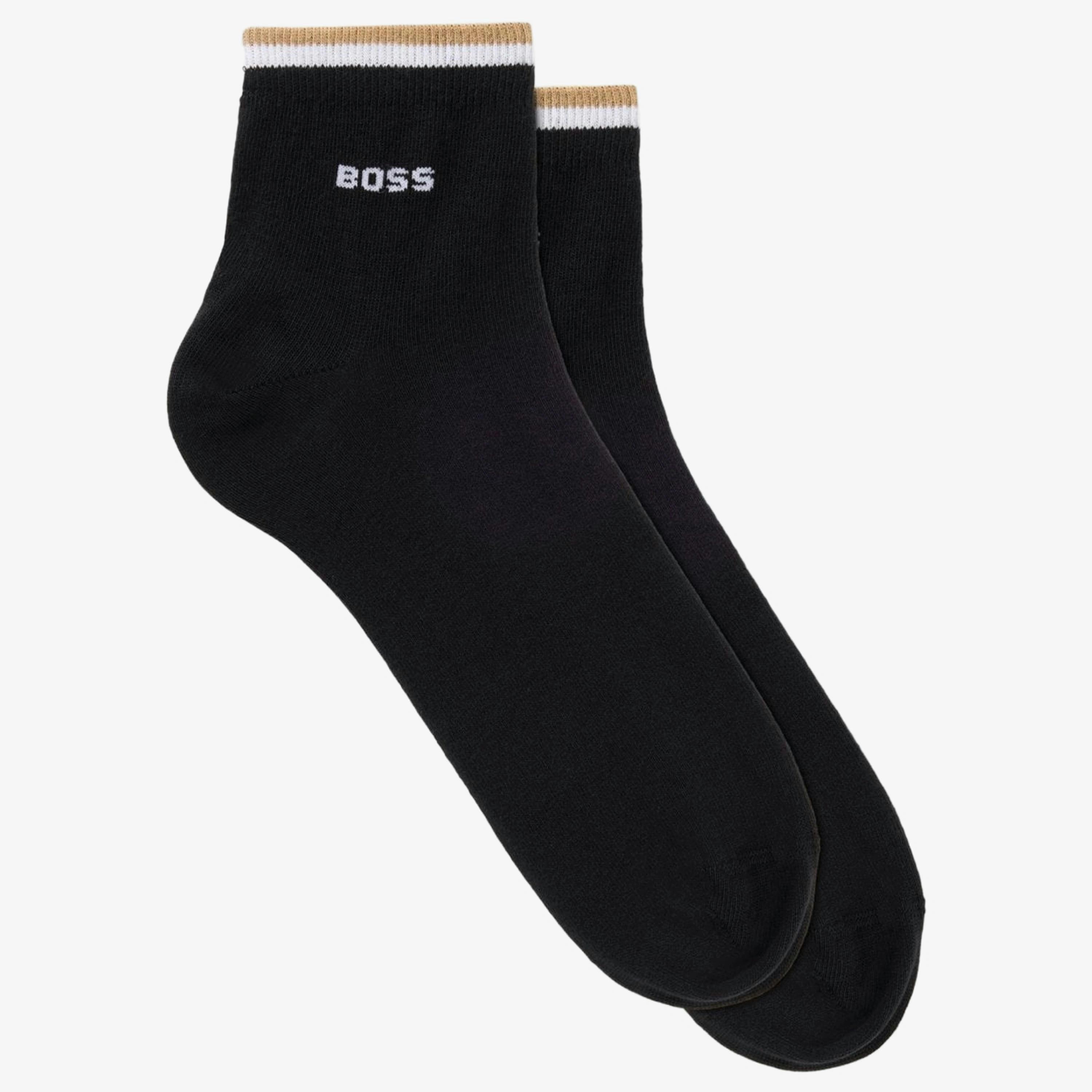 Hugo Boss Signature Stripe Socks  in Black , view 1 of 3