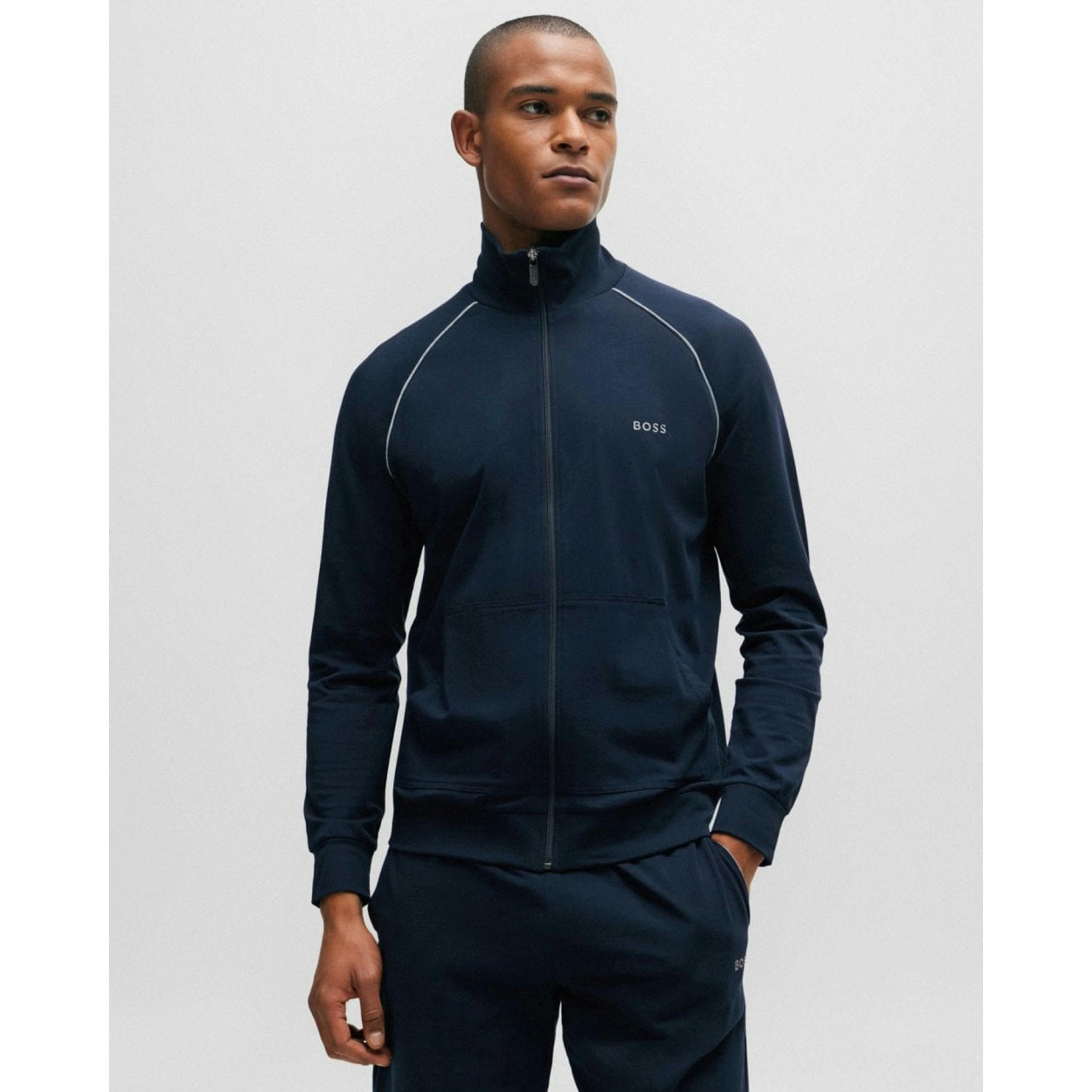 Hugo Boss Logo Detail Sweatshirt  in Blue , view 1 of 4