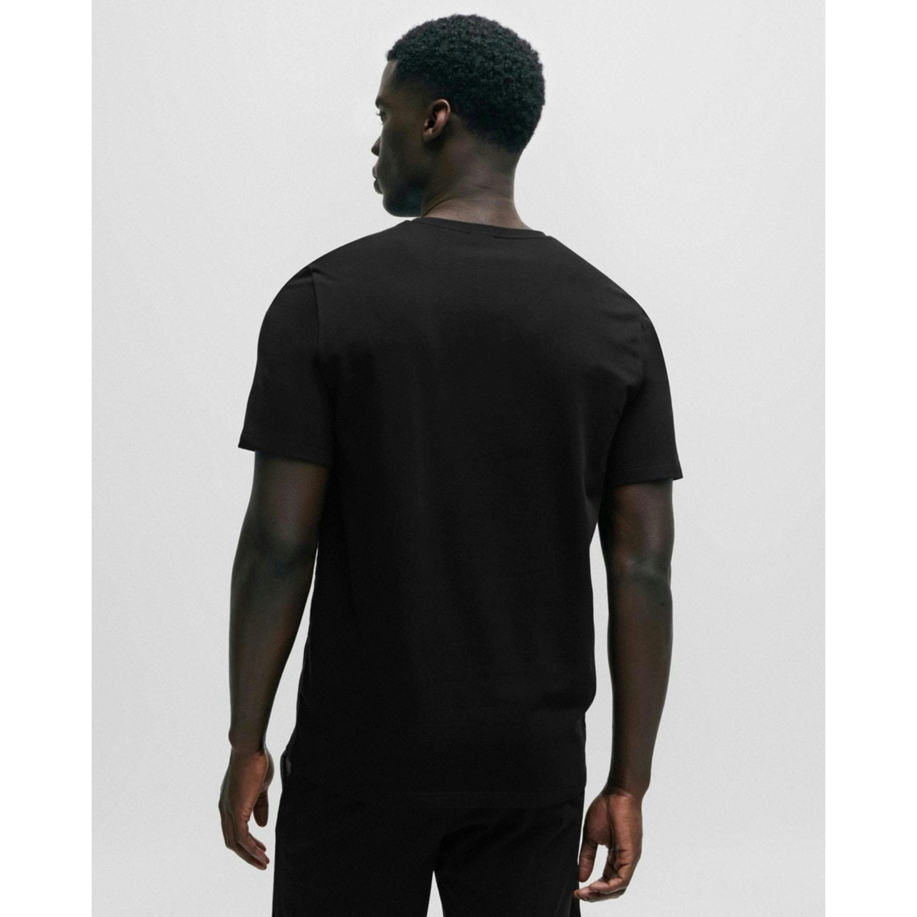 Hugo Boss Logo Detail T-Shirt  in Black , view 2 of 4