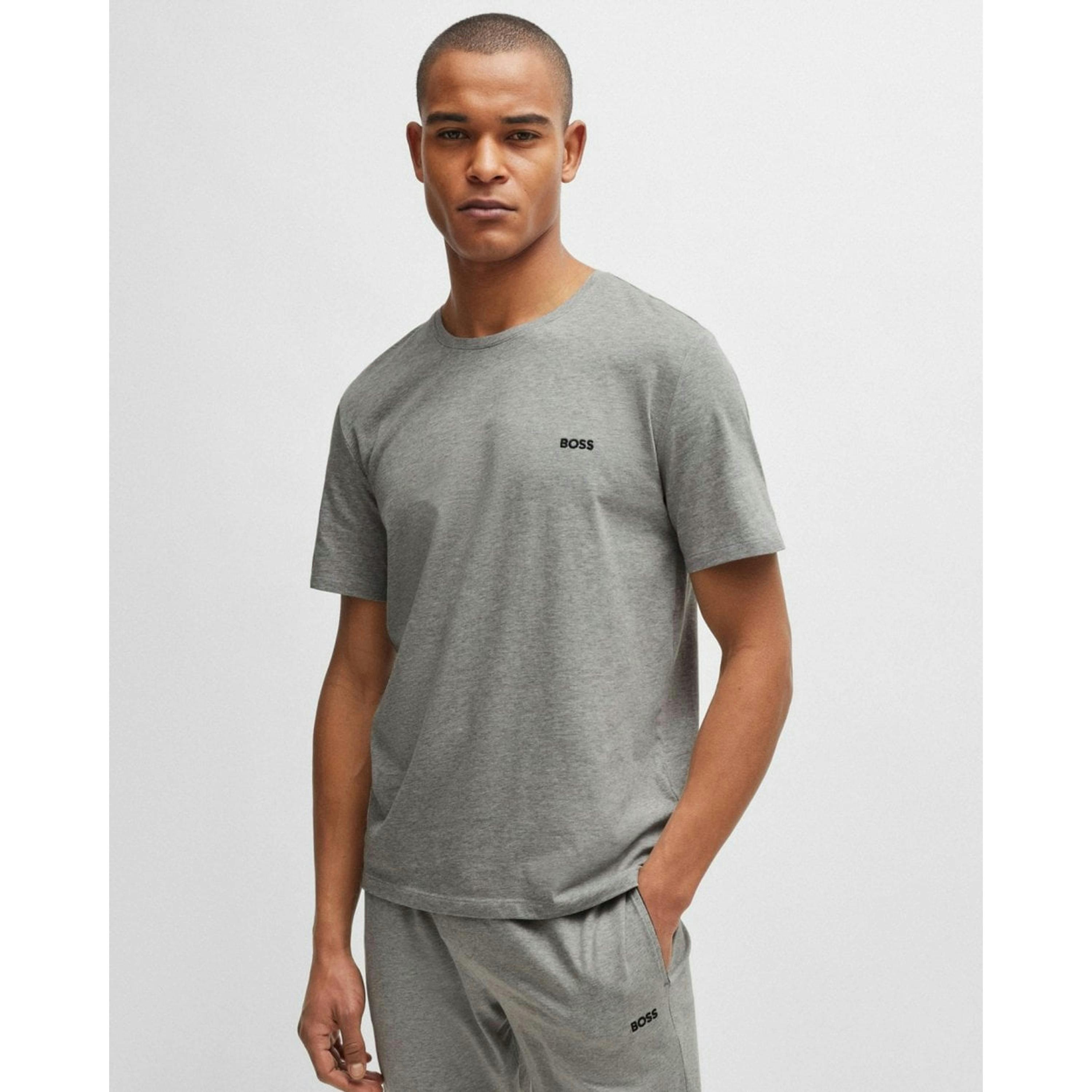 Hugo Boss Logo Detail T-Shirt  in Grey , view 1 of 4