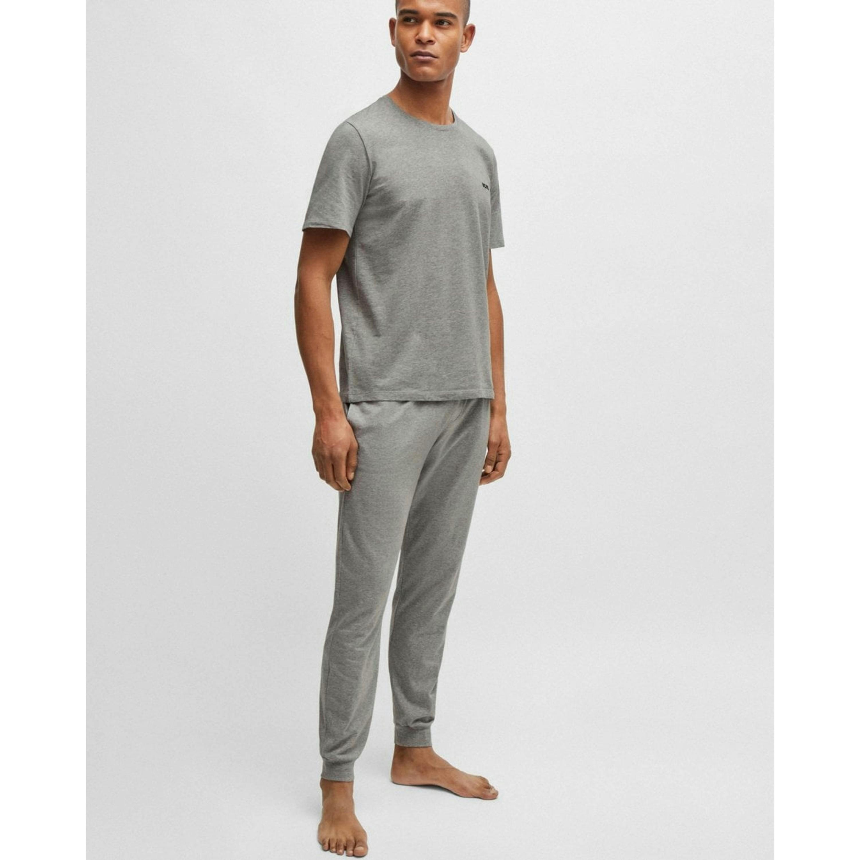 Hugo Boss Logo Detail T-Shirt  in Grey , view 4 of 4