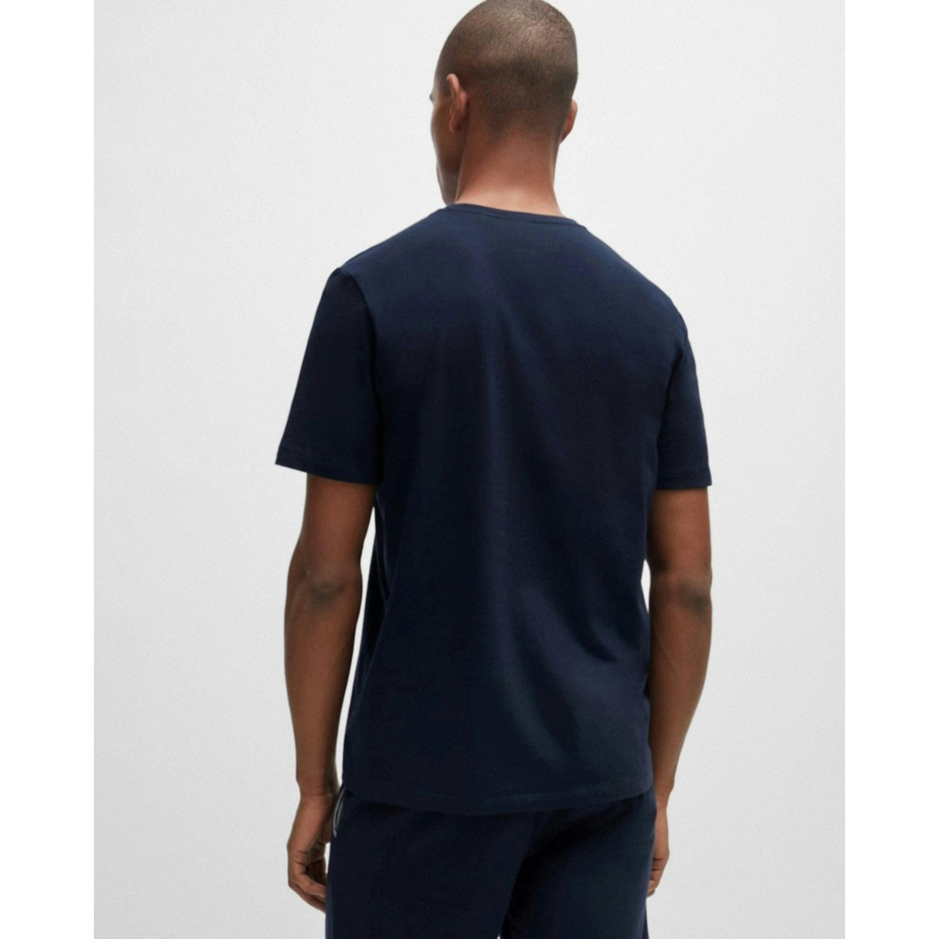 Hugo Boss Logo Detail T-Shirt  in Blue , view 2 of 4