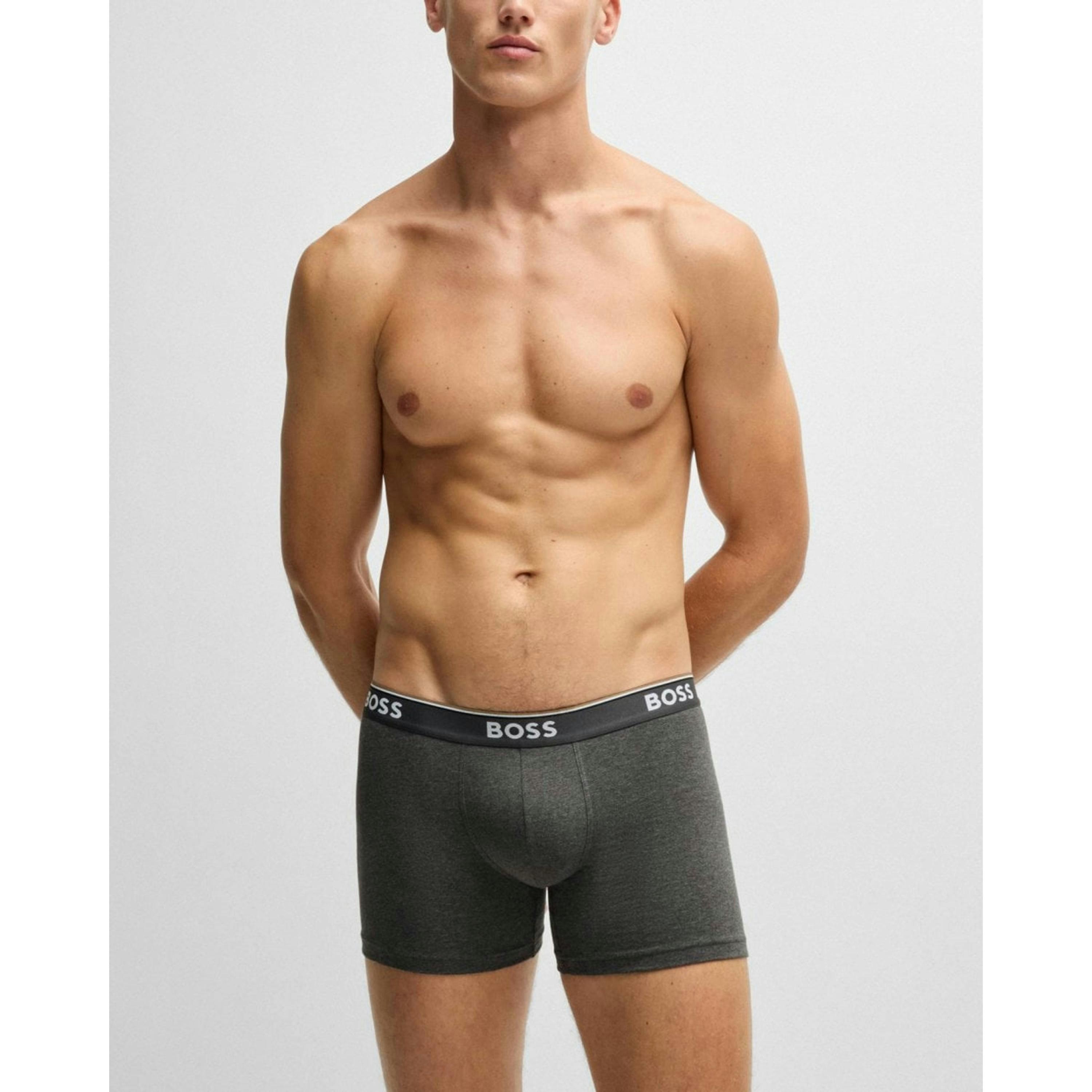 Hugo Boss With Logos Boxers  in Grey , view 1 of 6
