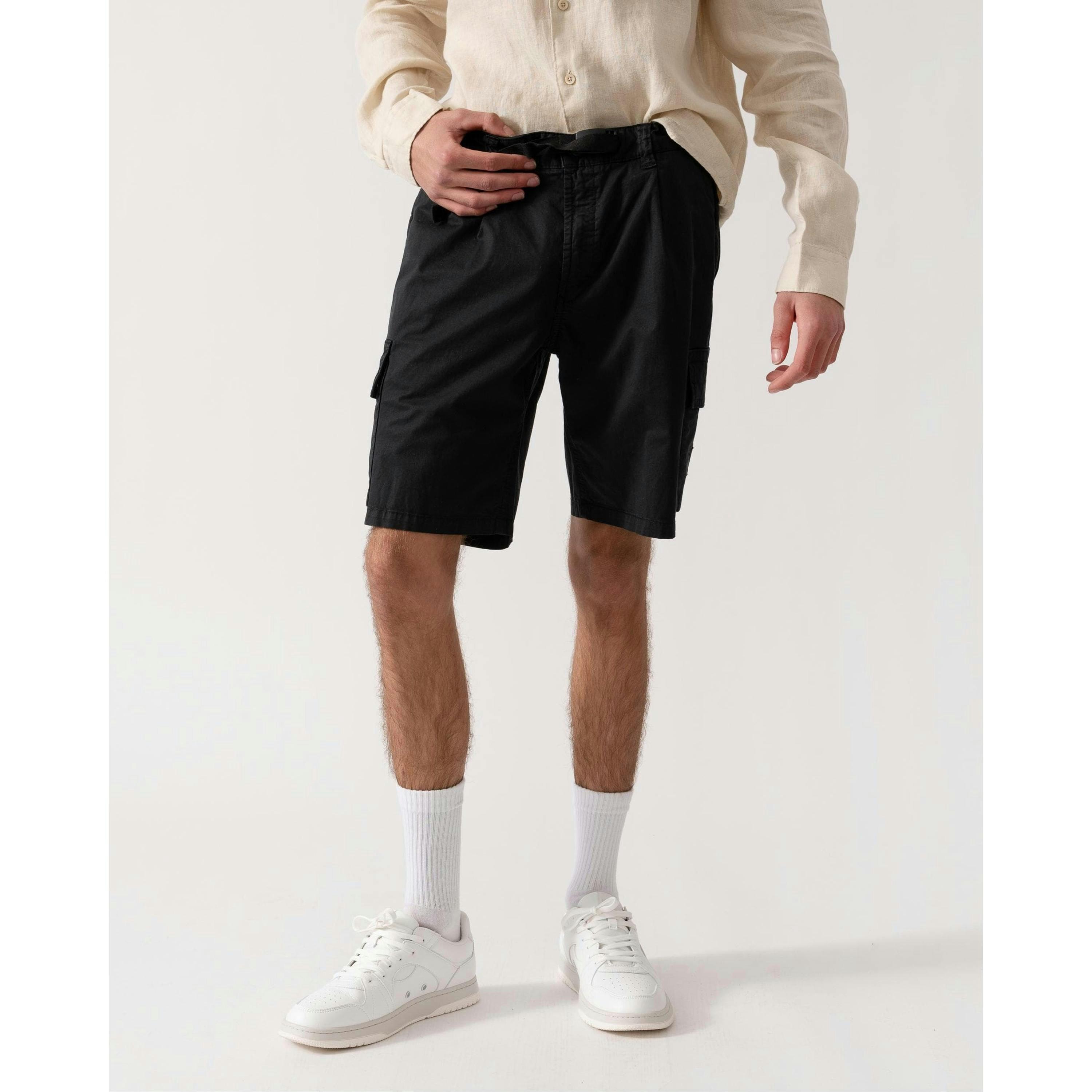 Hugo Boss Chino Shorts  in Black , view 1 of 4