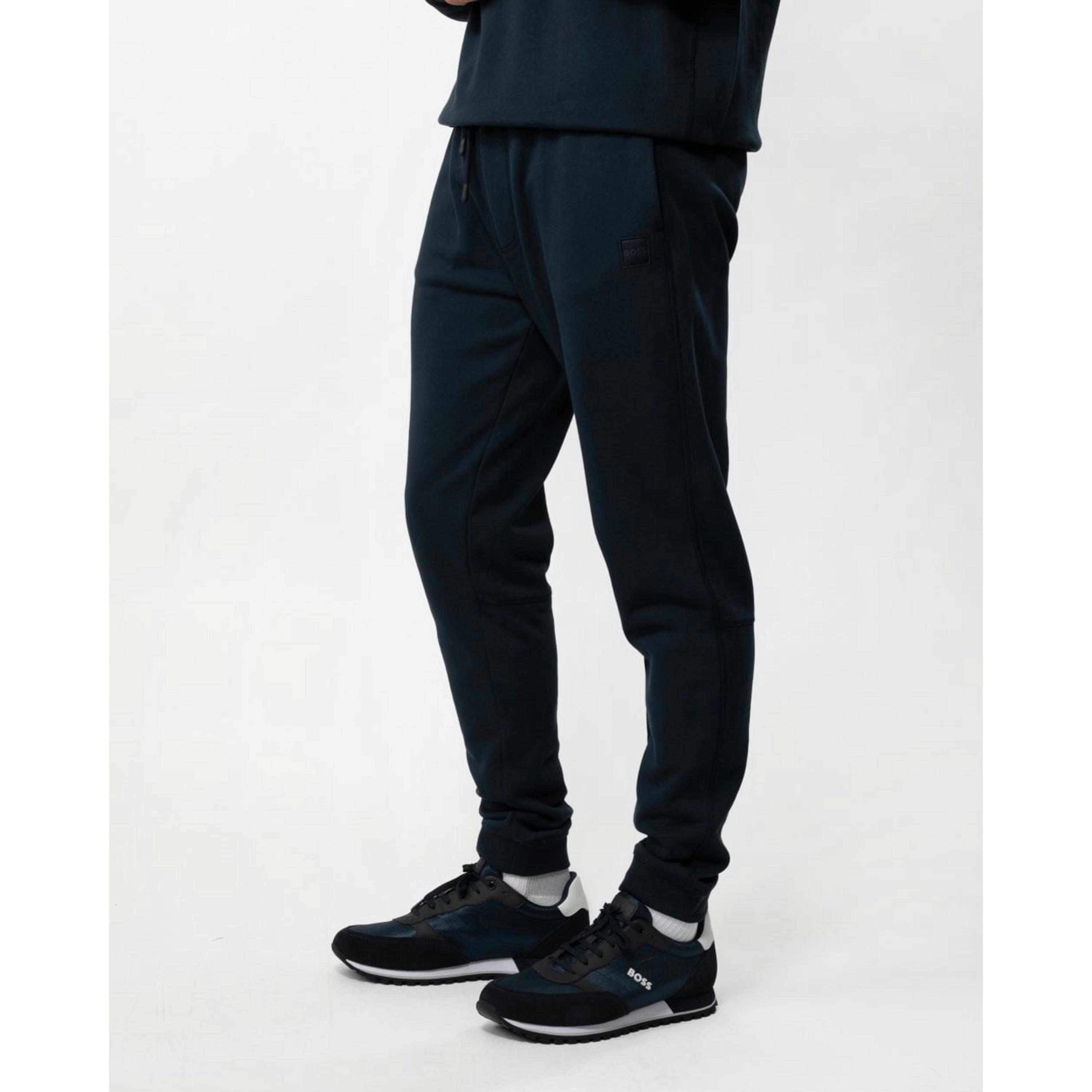 Hugo Boss Logo Patch Joggers  in Grey , view 3 of 4
