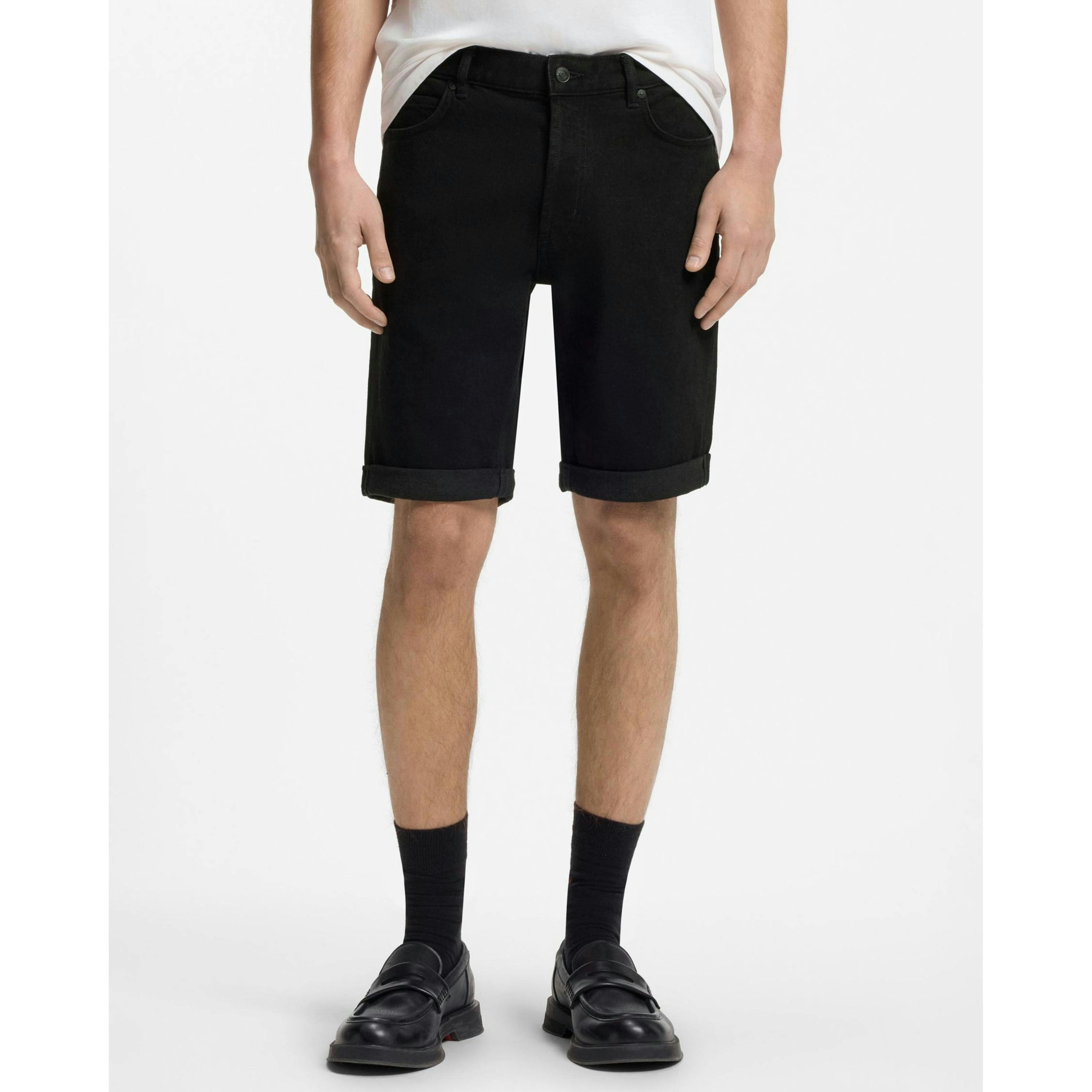 Hugo Boss Chino Shorts  in Black , view 1 of 4