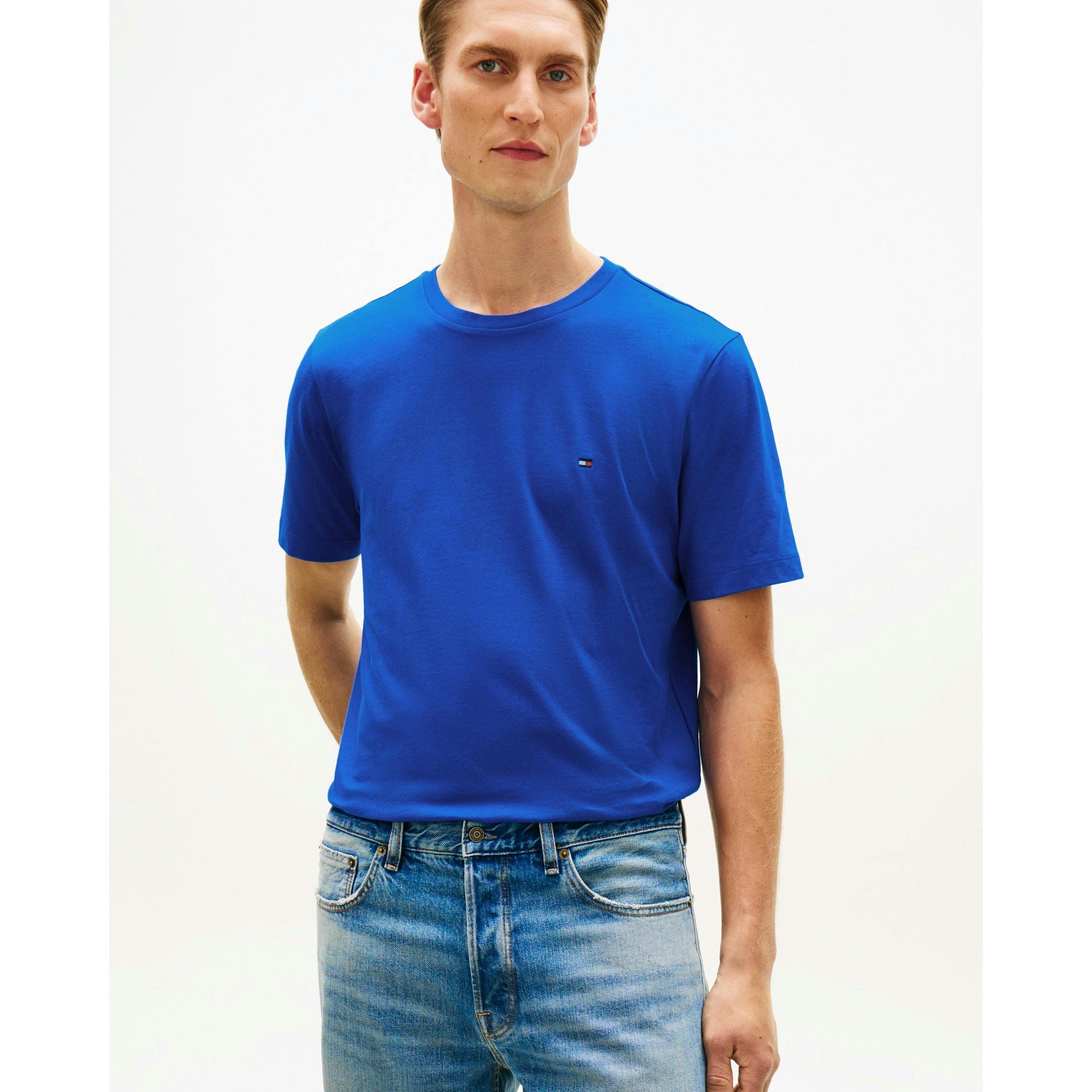 Tommy Hilfiger Solid T-Shirt  in Blue , view 1 of 5