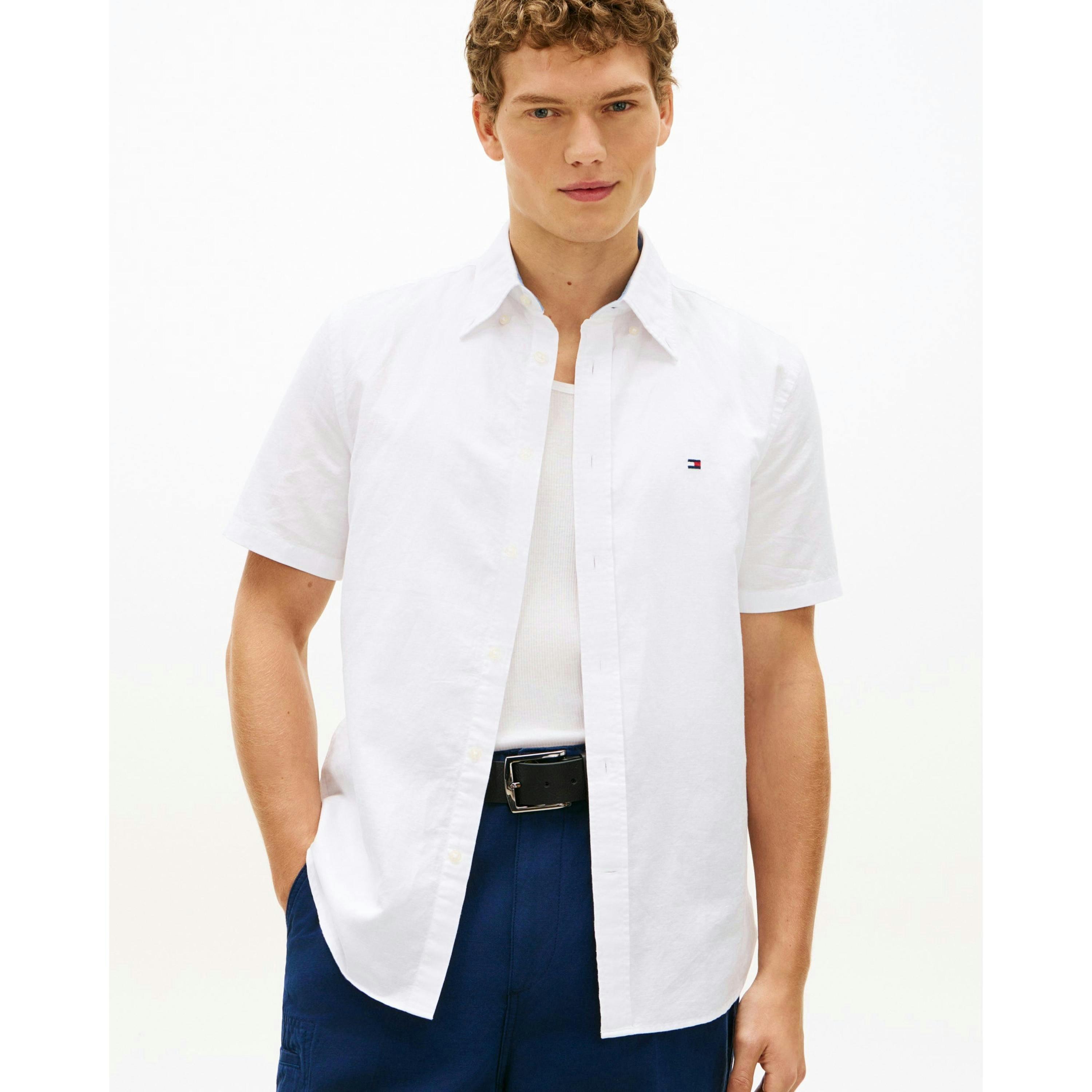 Tommy Hilfiger Solid Shirt  in White , view 1 of 5