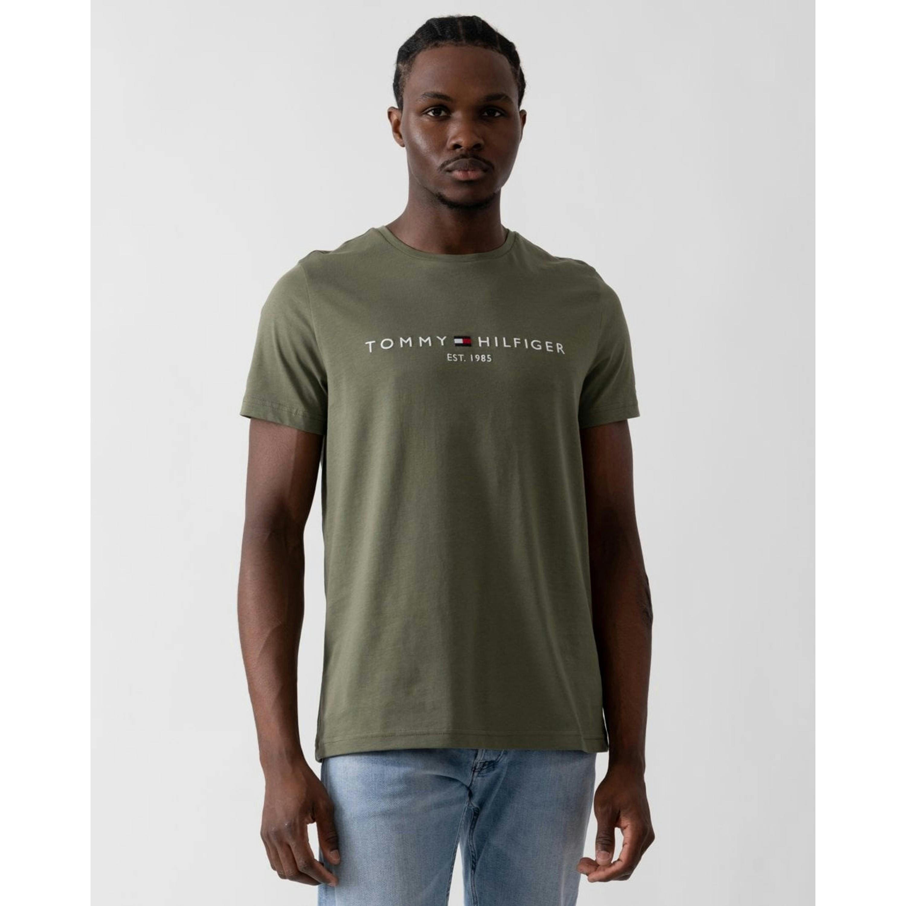 Tommy Hilfiger Tommy Logo Basic T-Shirt  in Grey , view 1 of 4