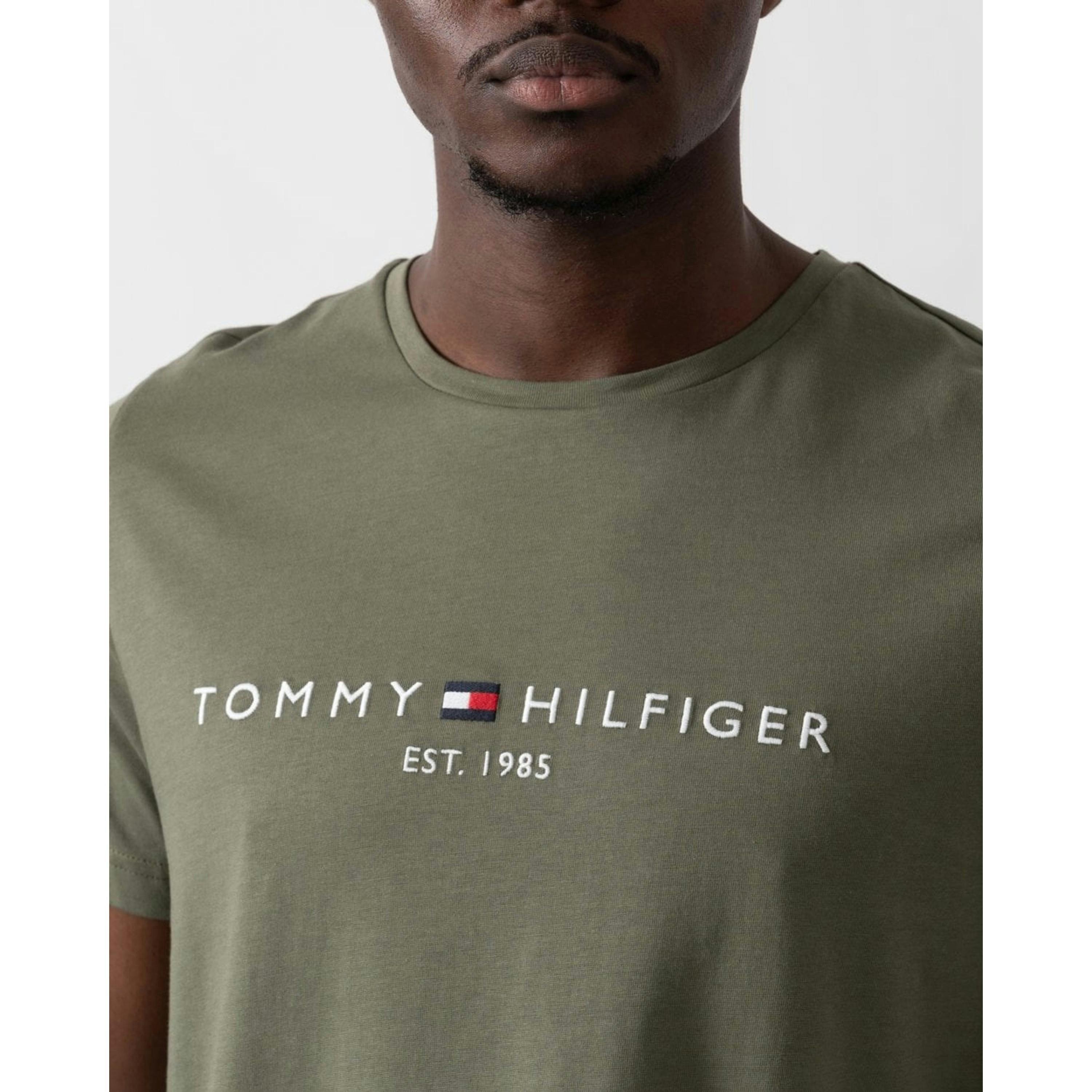 Tommy Hilfiger Tommy Logo Basic T-Shirt  in Grey , view 3 of 4