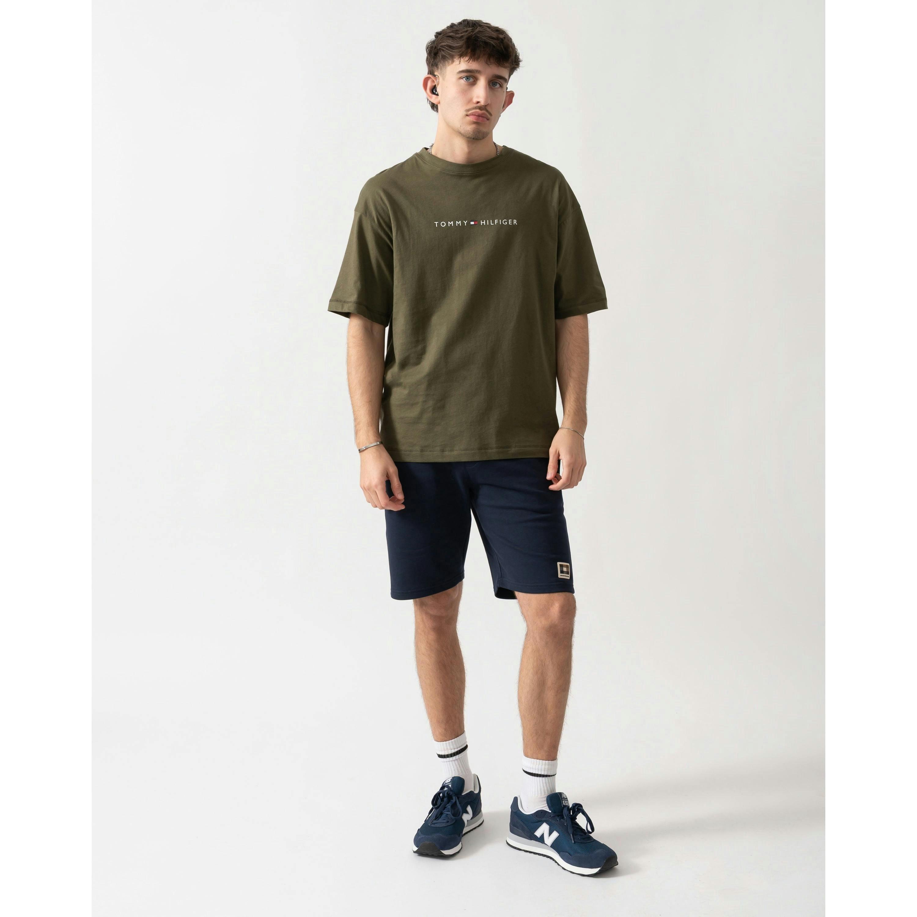 Tommy Hilfiger Logo T-Shirt  in Green , view 2 of 3