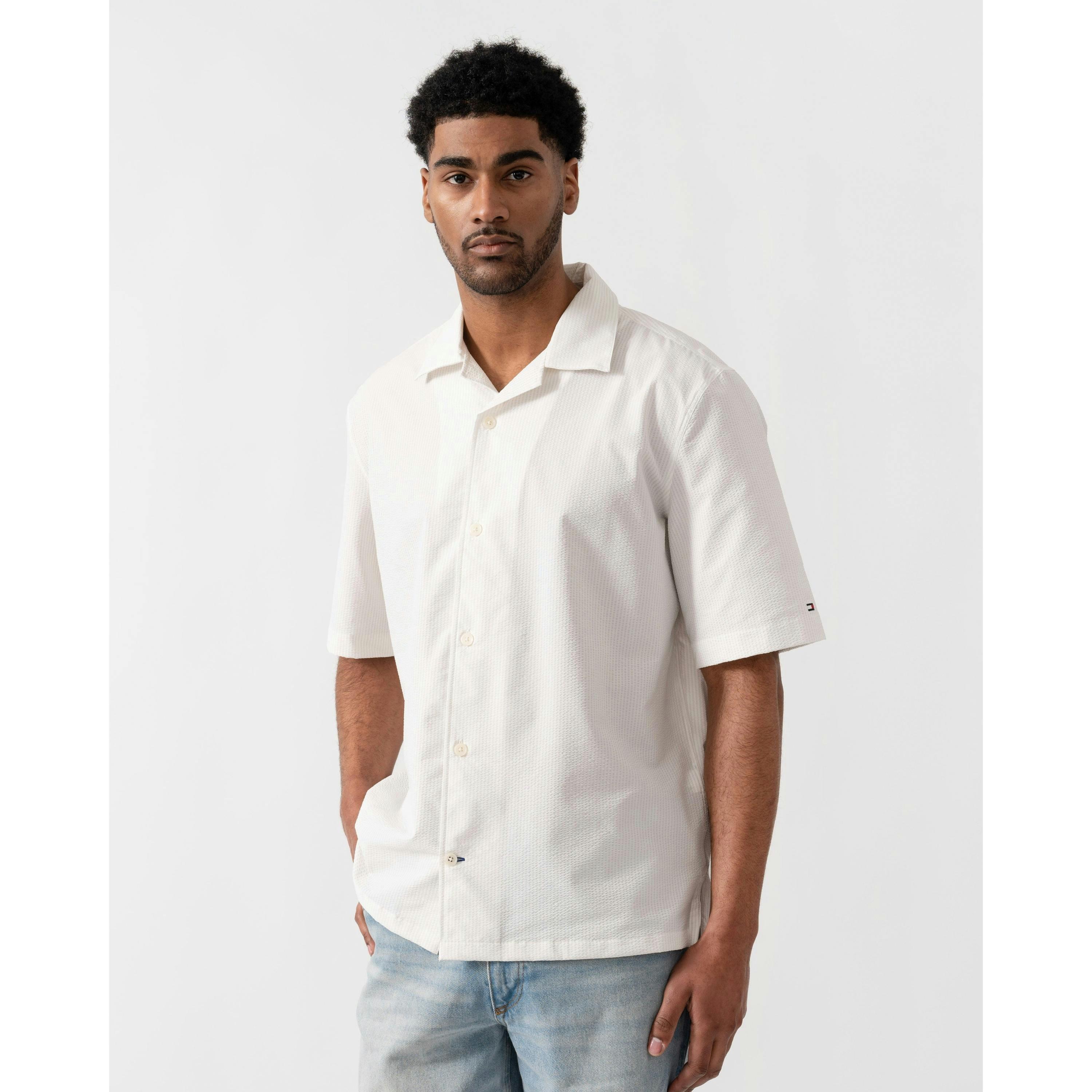 Tommy Hilfiger Stripe Shirt  in White , view 1 of 5