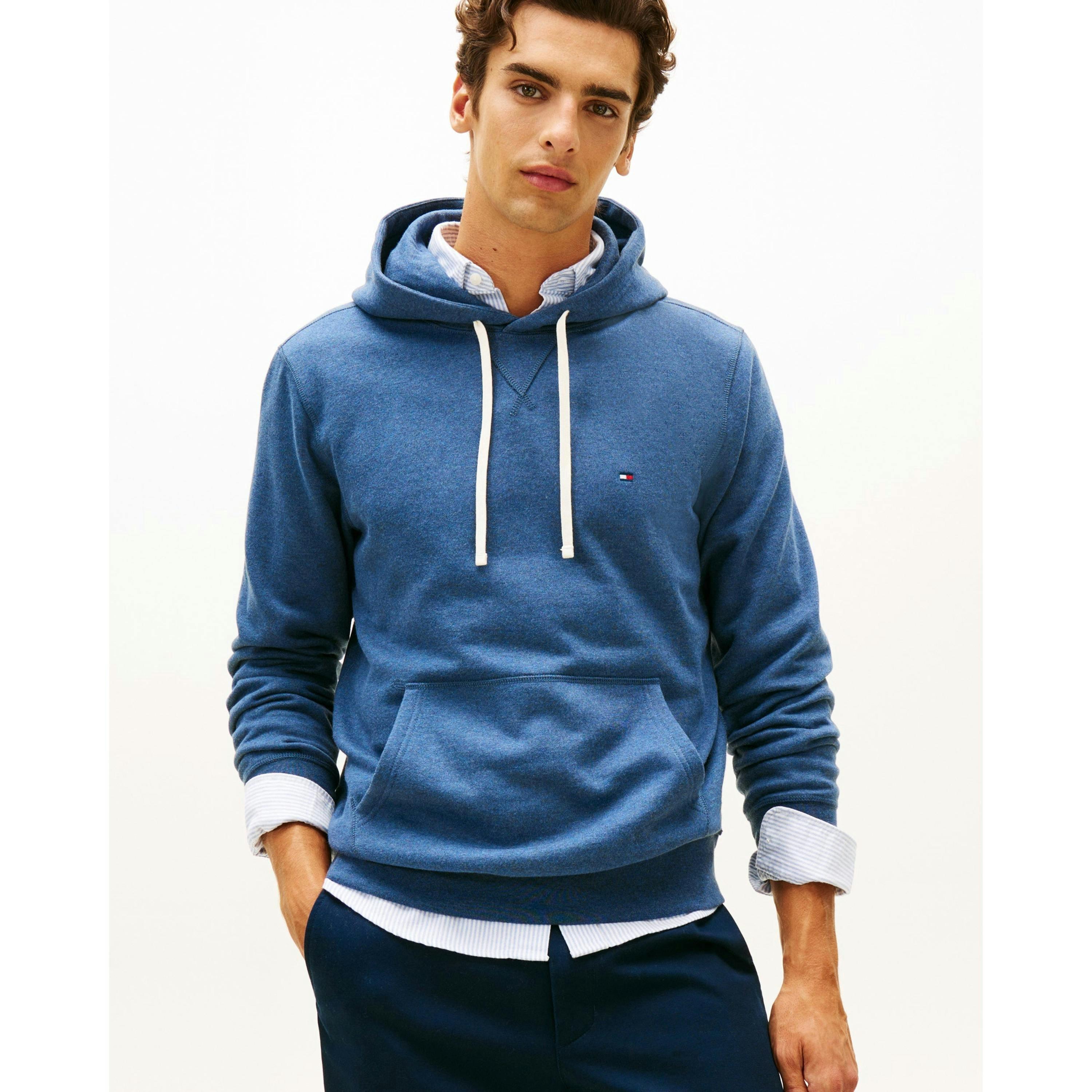 Tommy Hilfiger Flag Embroidery Sweatshirt  in Blue , view 1 of 5