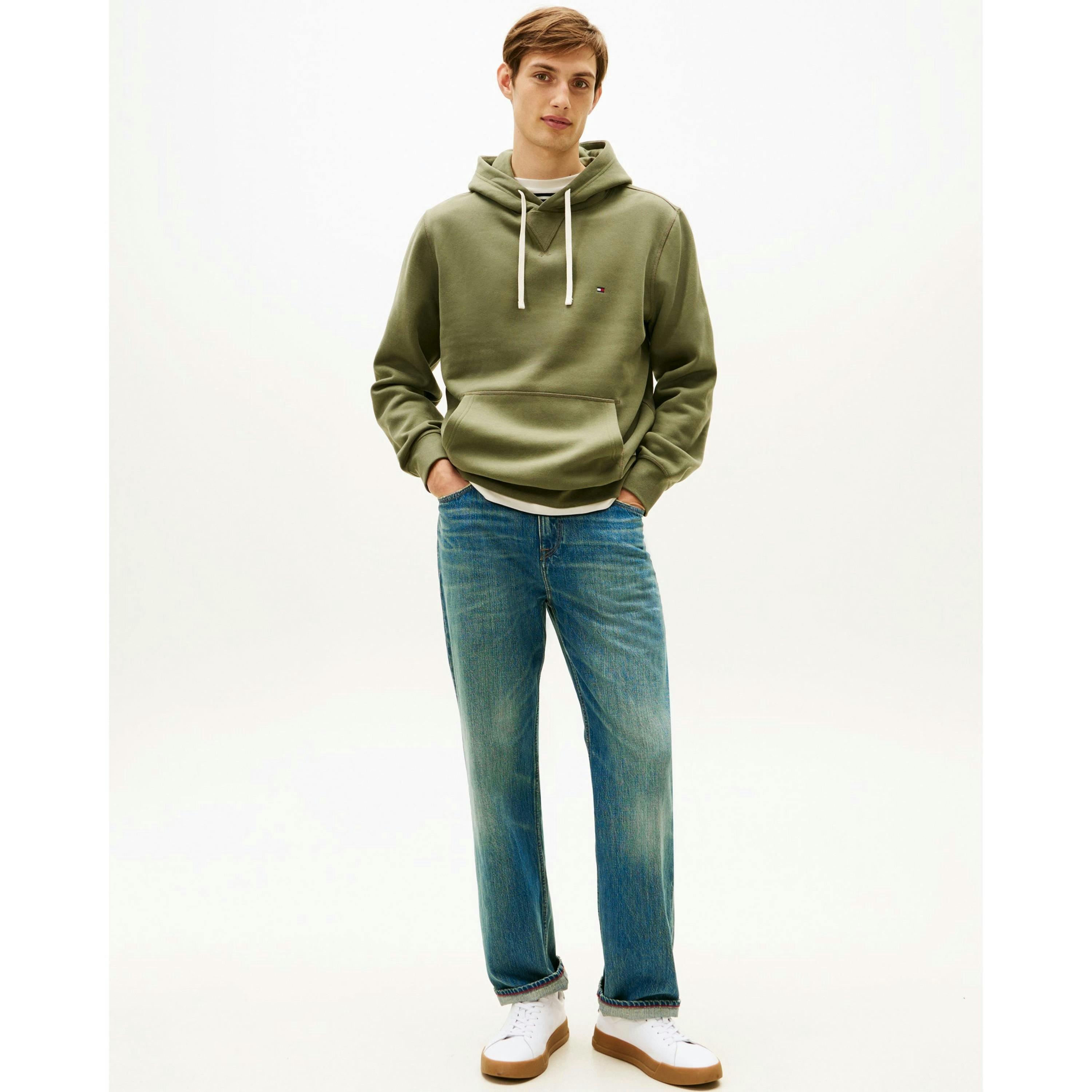 Tommy Hilfiger Embroidery Hoodie  in Green , view 1 of 5