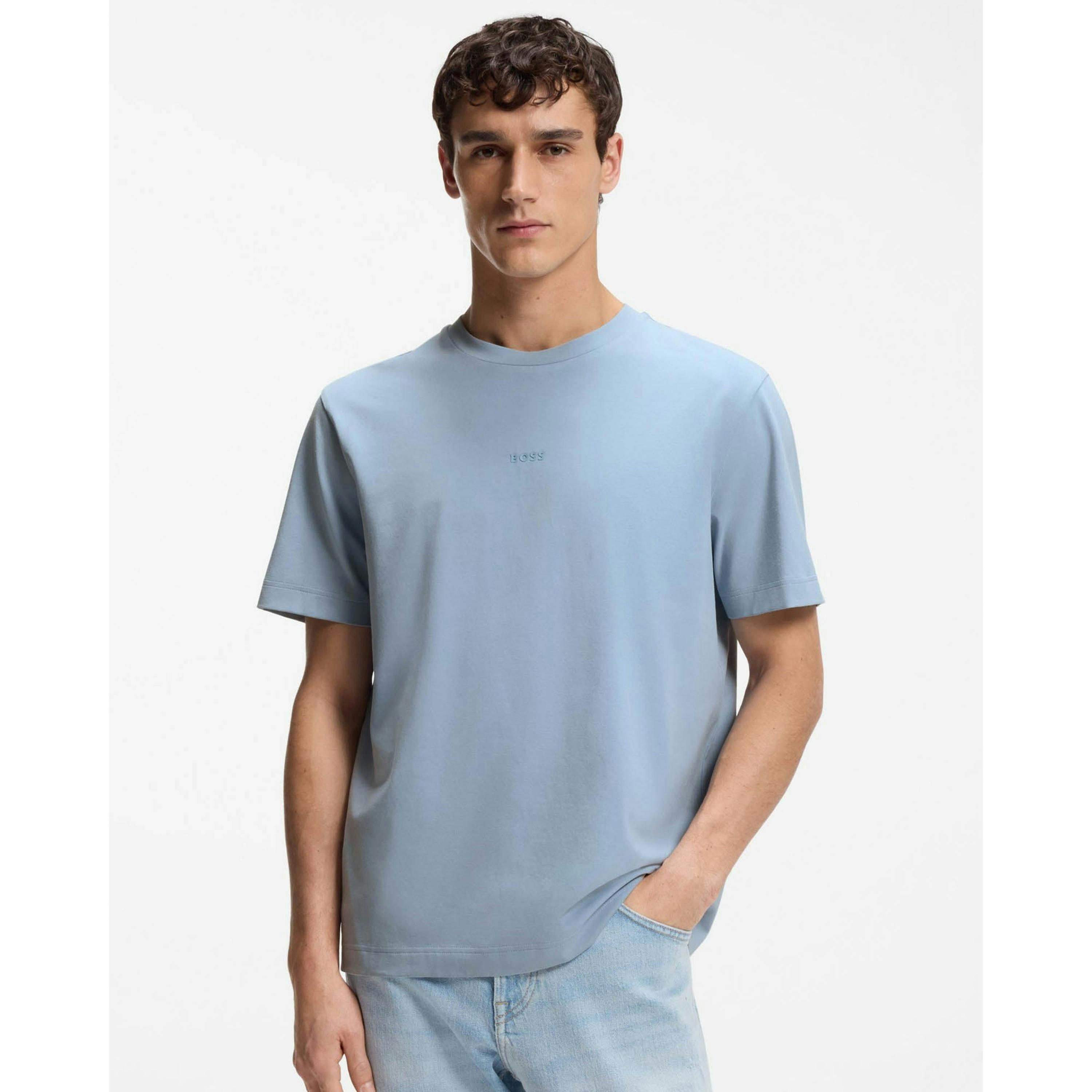 Hugo Boss Small Logo T-Shirt  in Blue , view 1 of 4