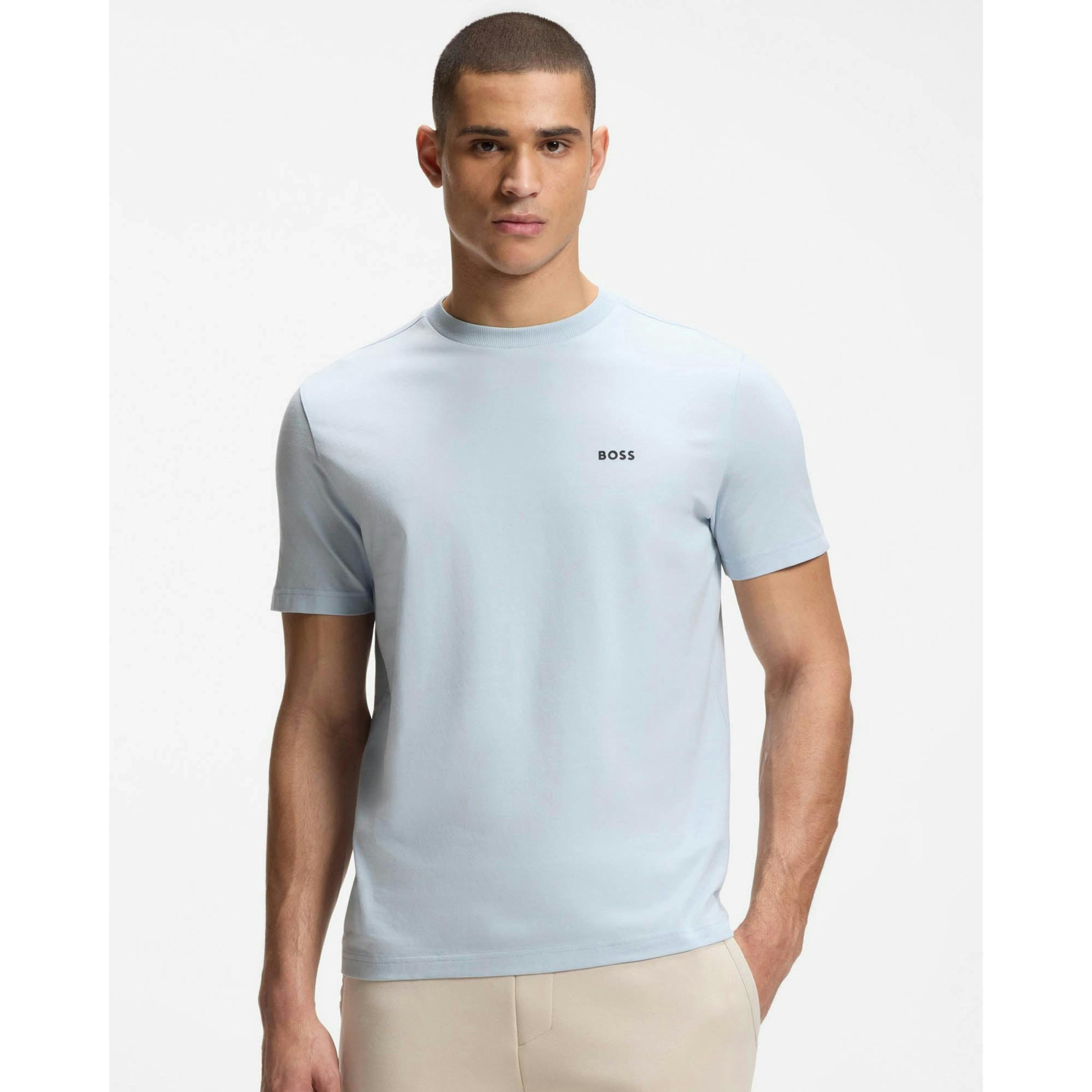 Hugo Boss Contrast Logo T-Shirt  in Grey , view 1 of 4