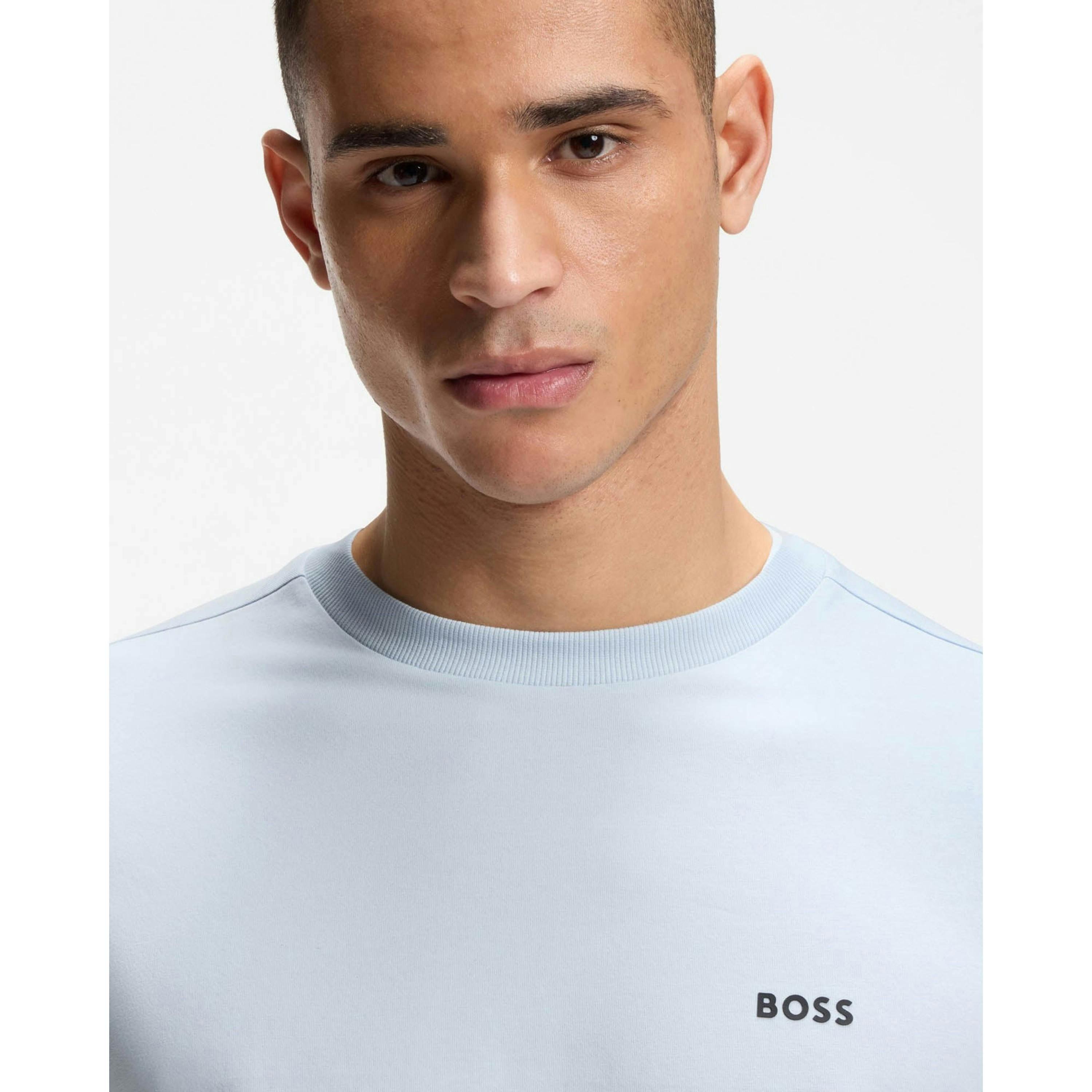 Hugo Boss Contrast Logo T-Shirt  in Blue , view 3 of 4