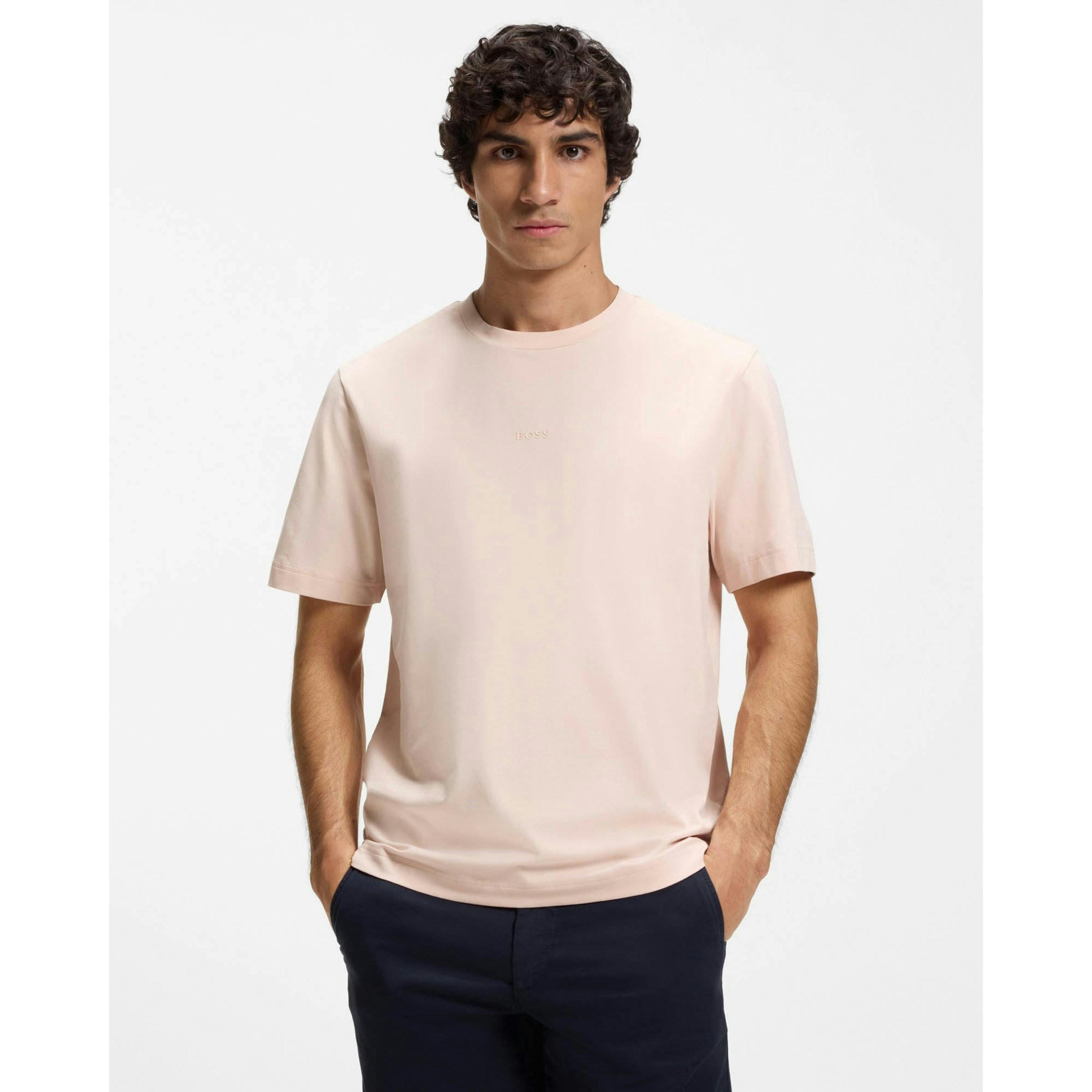 Hugo Boss Small Logo T-Shirt  in Pink , view 1 of 4