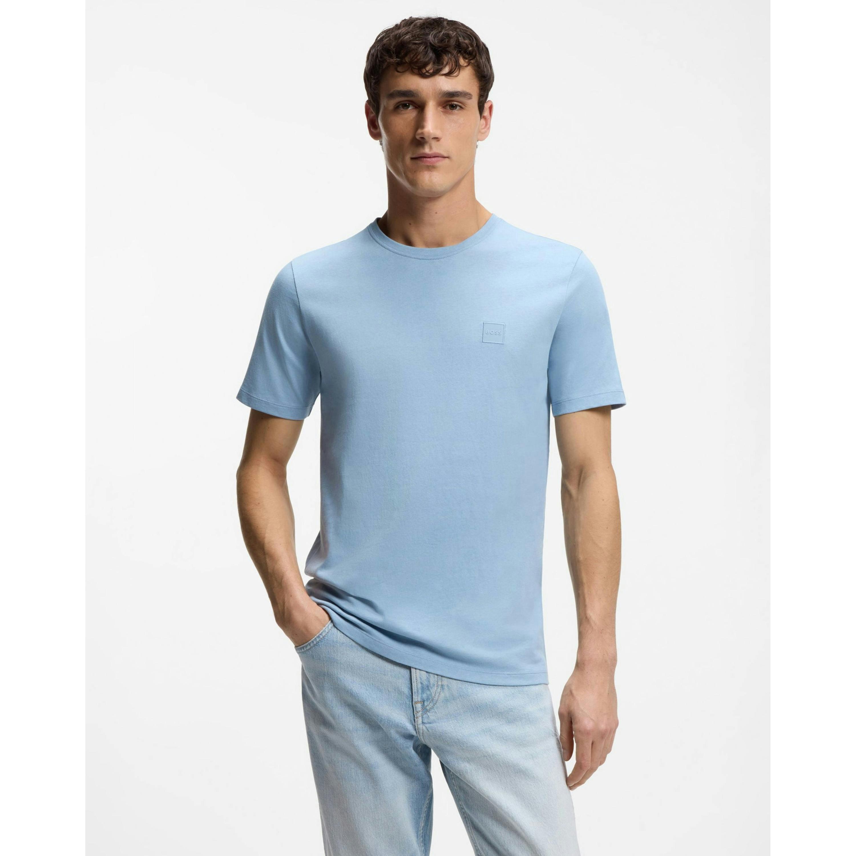 Hugo Boss Logo Patch T-Shirt  in Blue , view 1 of 4
