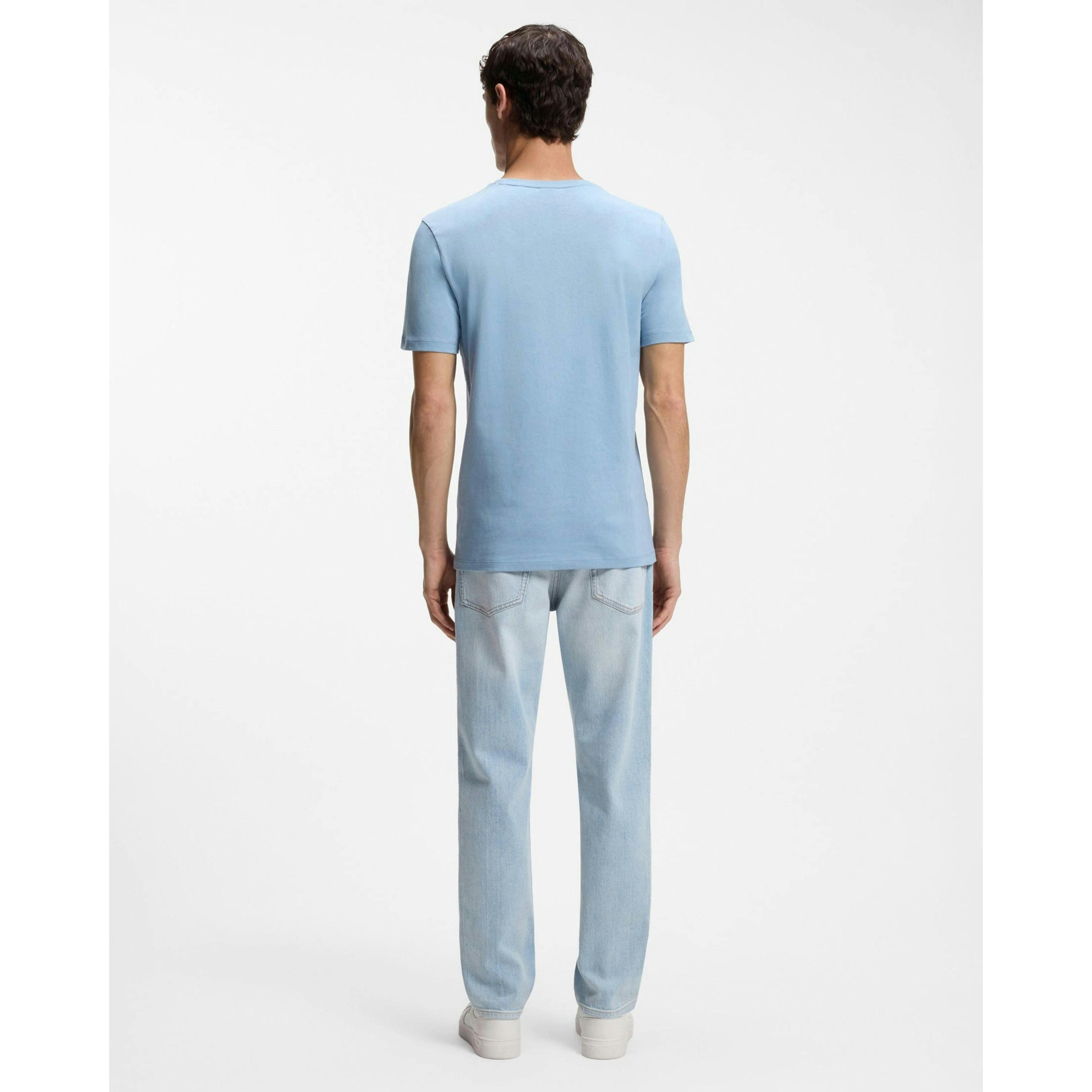 Hugo Boss Logo Patch T-Shirt  in Blue , view 2 of 4