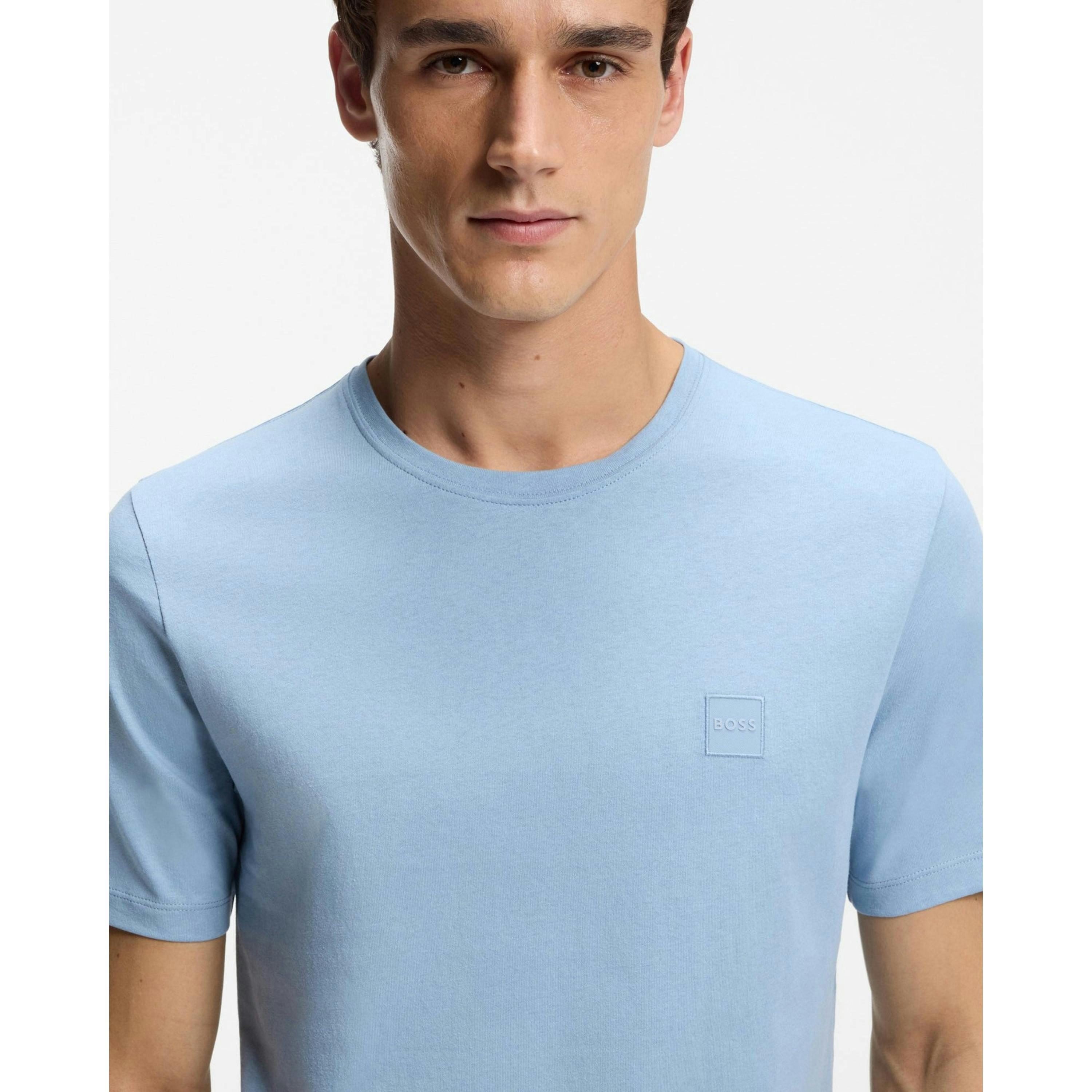 Hugo Boss Logo Patch T-Shirt  in Blue , view 3 of 4