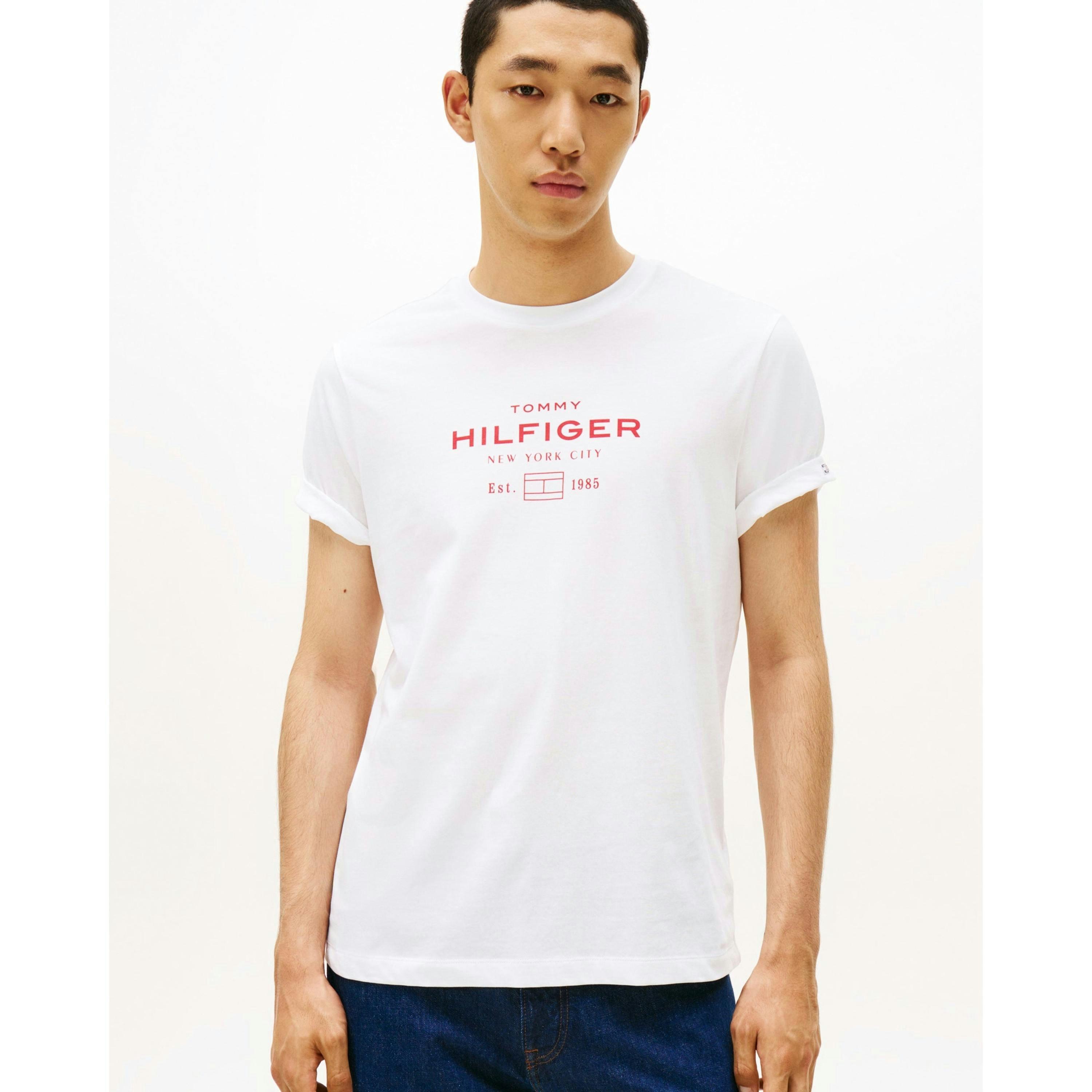 Tommy Hilfiger Graphic T-Shirt  in White , view 1 of 5