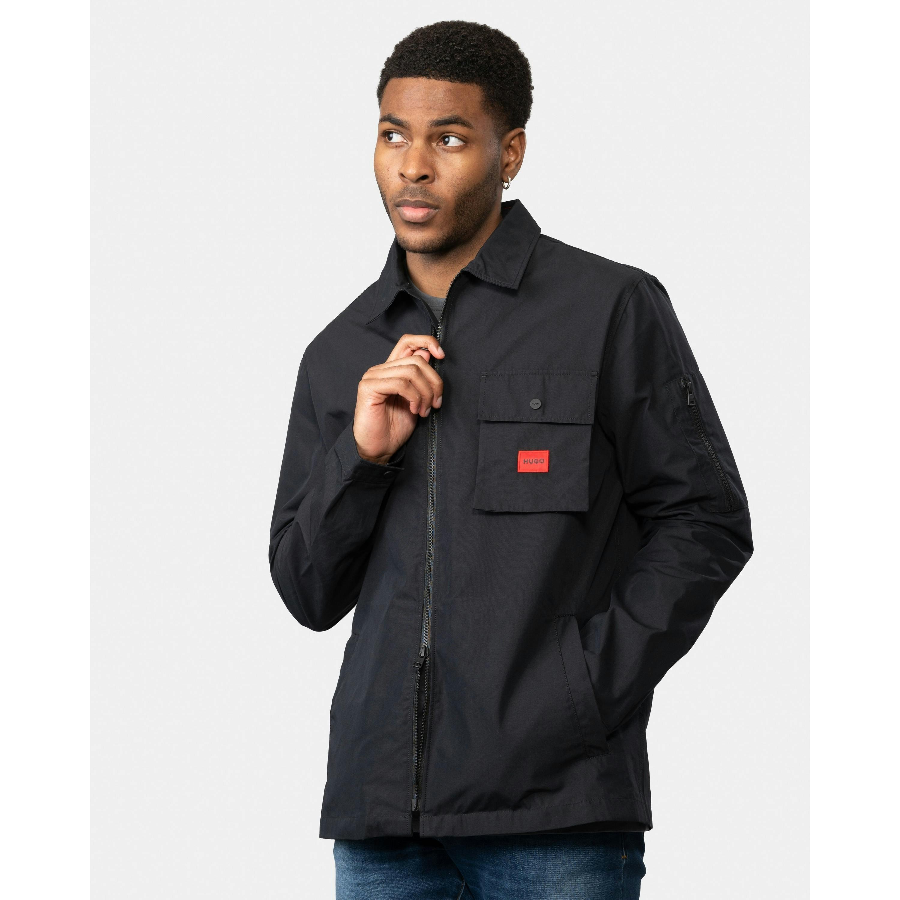 Hugo Boss Overshirts  in Black , view 3 of 5