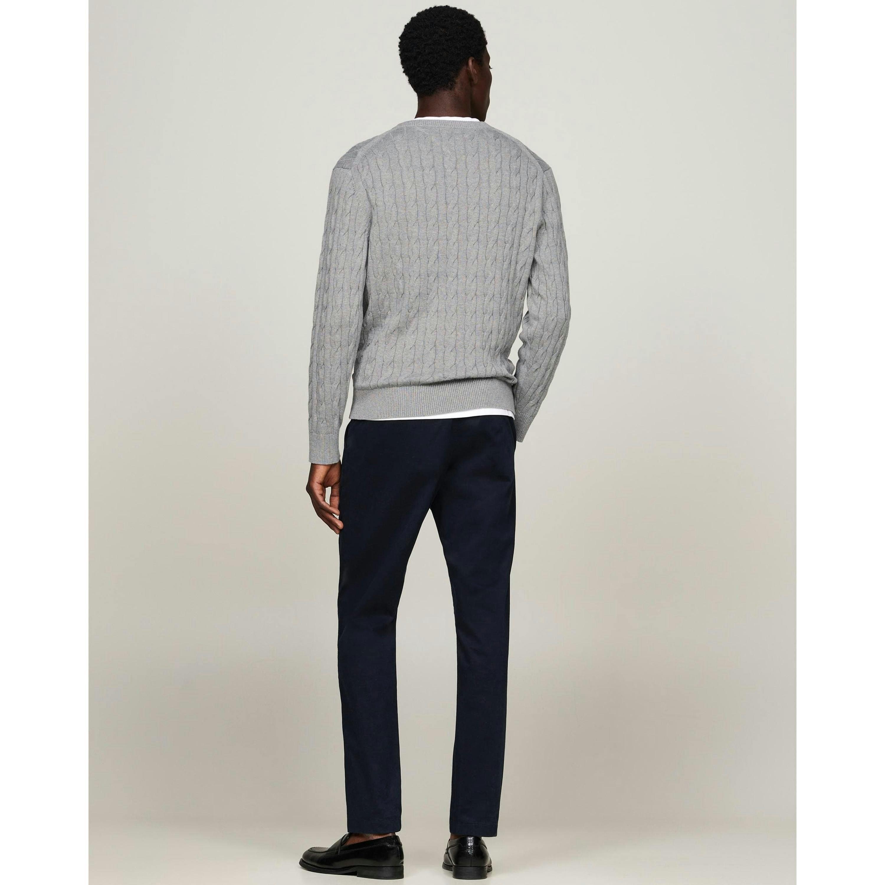 Tommy Hilfiger Cable Jumper  in Grey , view 2 of 5