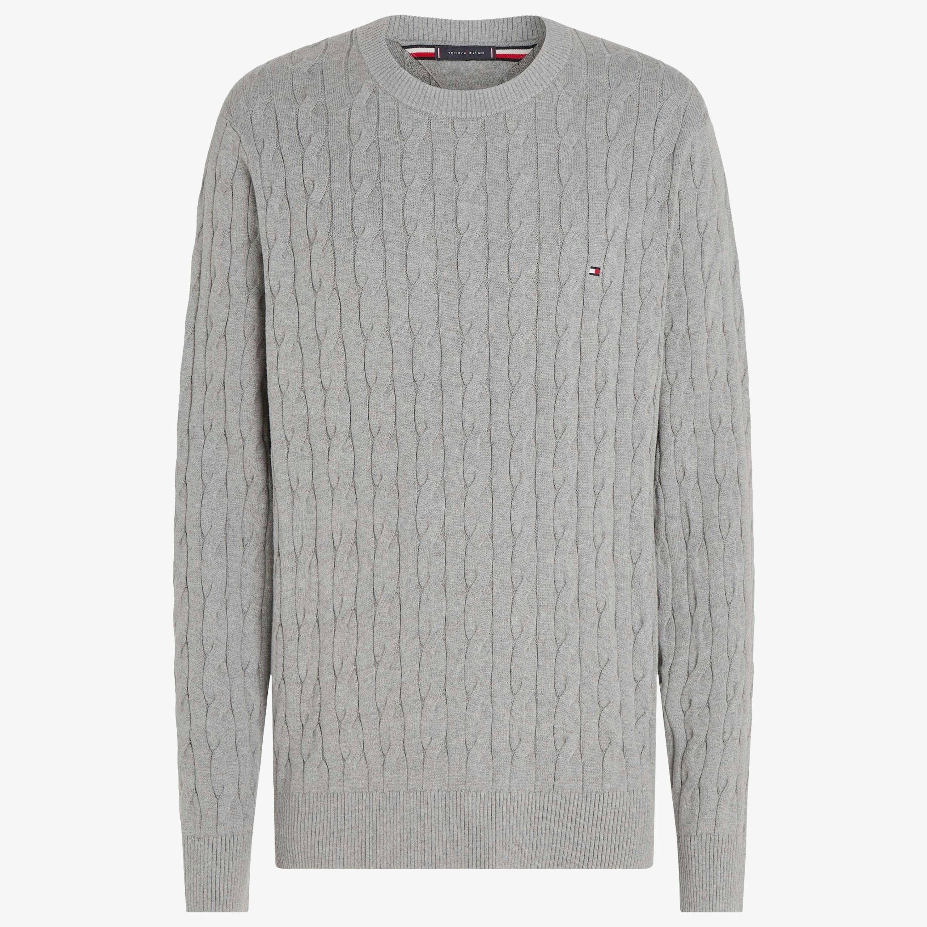 Tommy Hilfiger Cable Jumper  in Grey , view 4 of 5