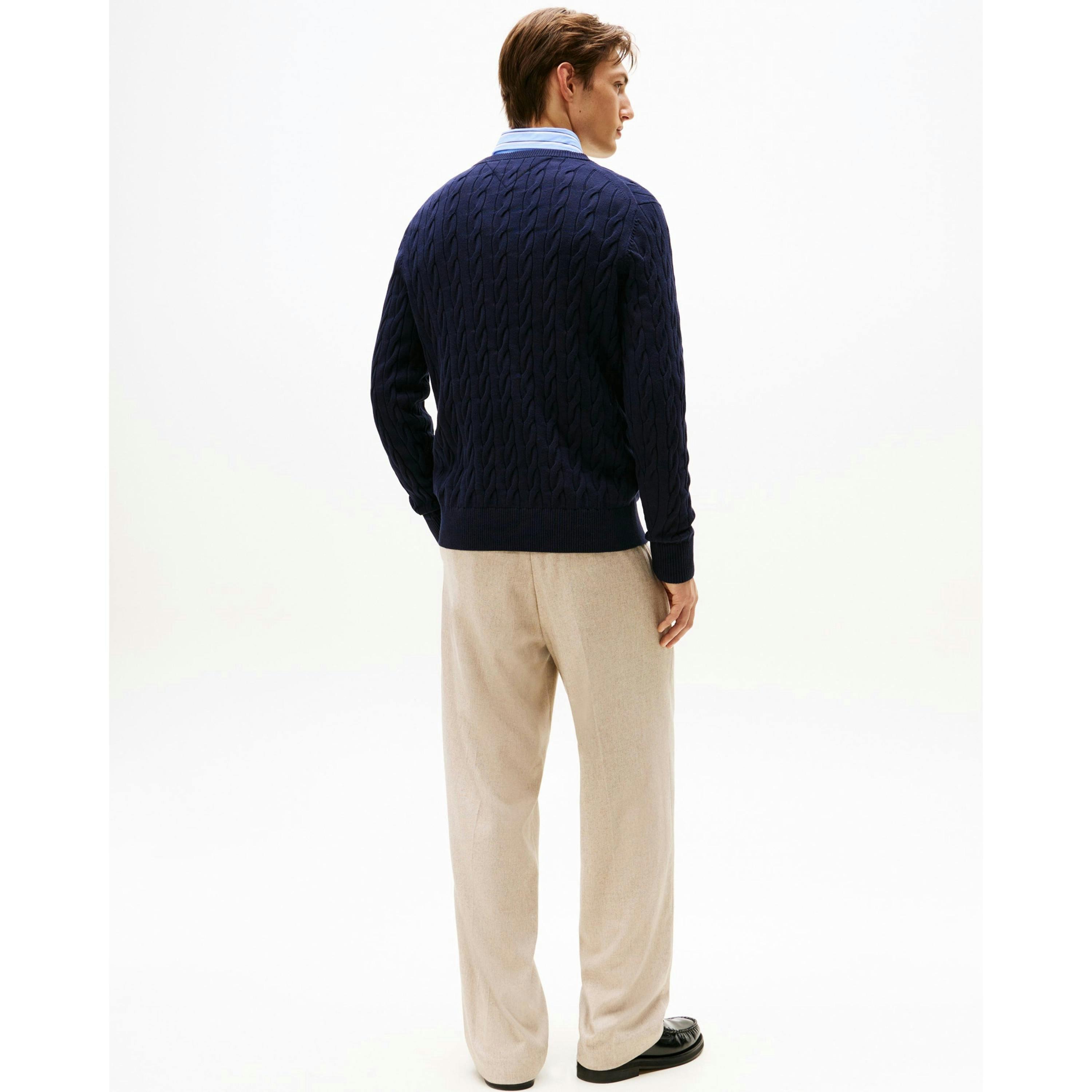 Tommy Hilfiger Cable Jumper  in Grey , view 2 of 6