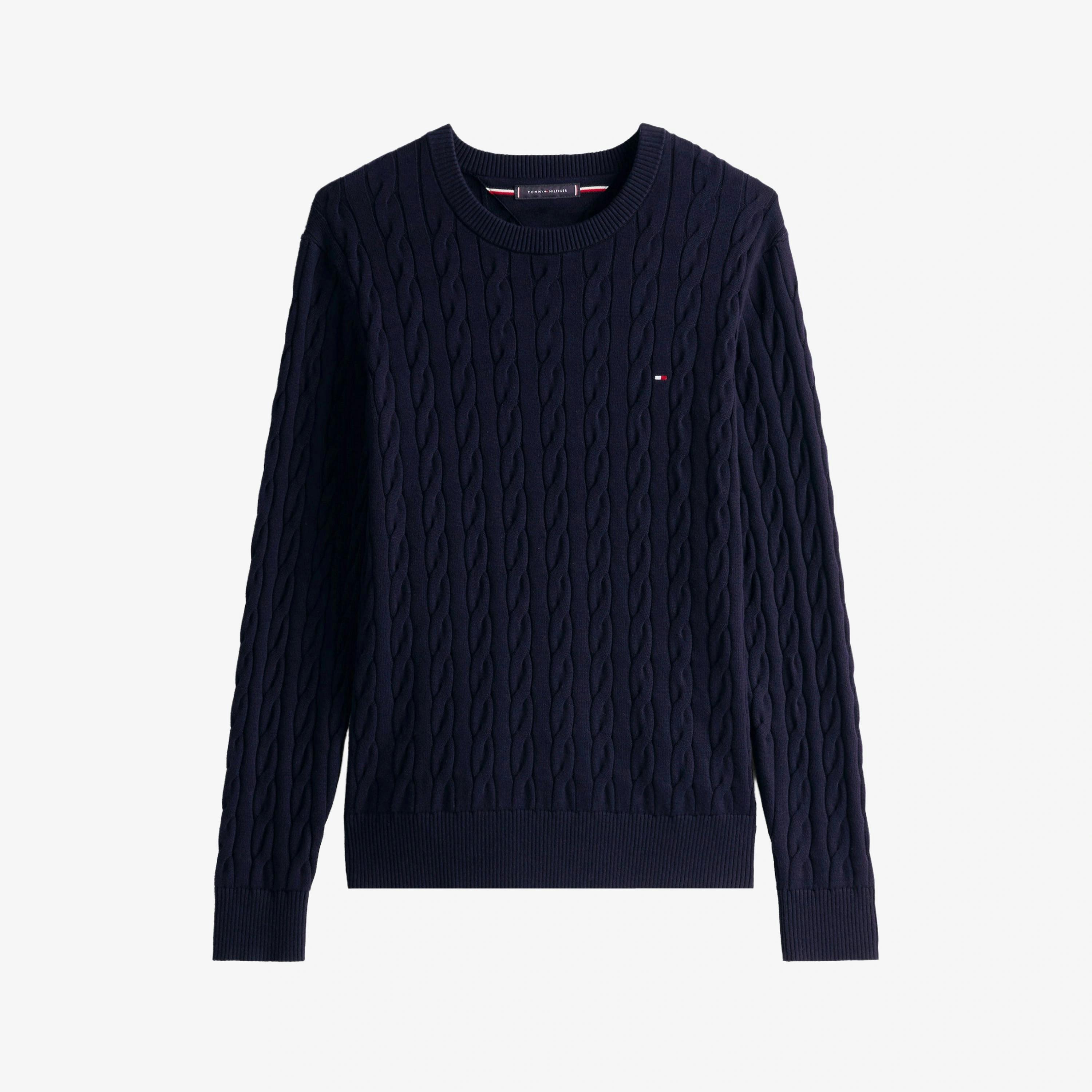 Tommy Hilfiger Cable Jumper  in Grey , view 4 of 6