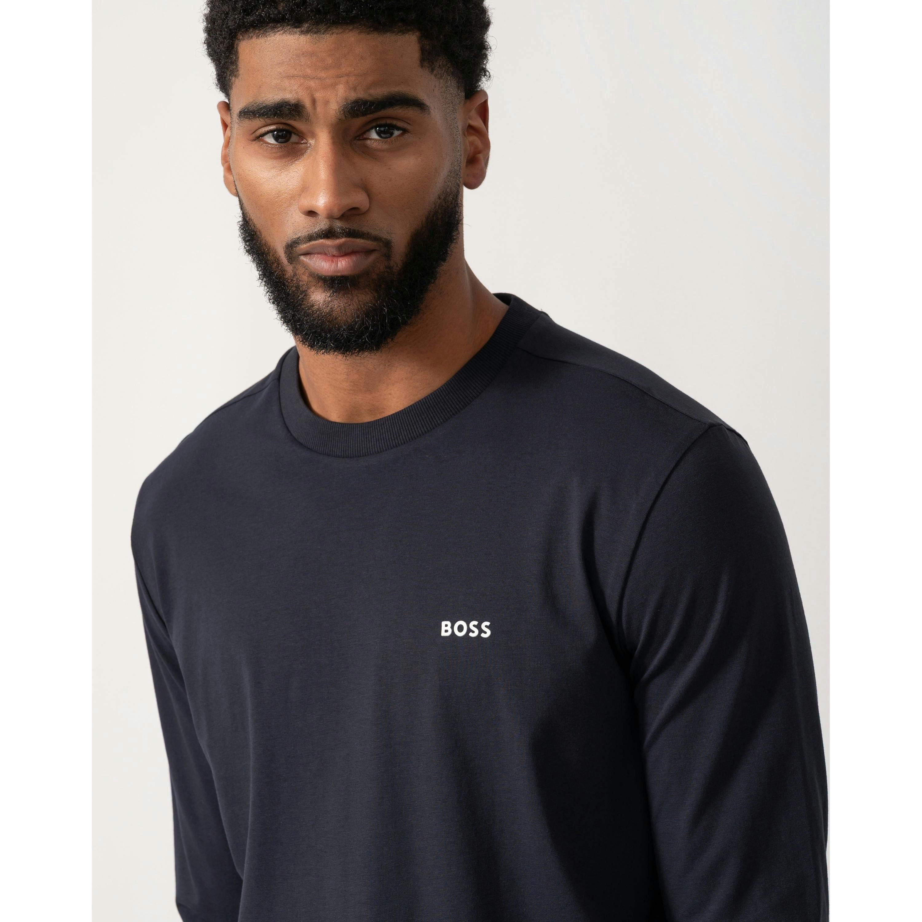 Hugo Boss Contrast Logo T-Shirt  in Blue , view 3 of 4