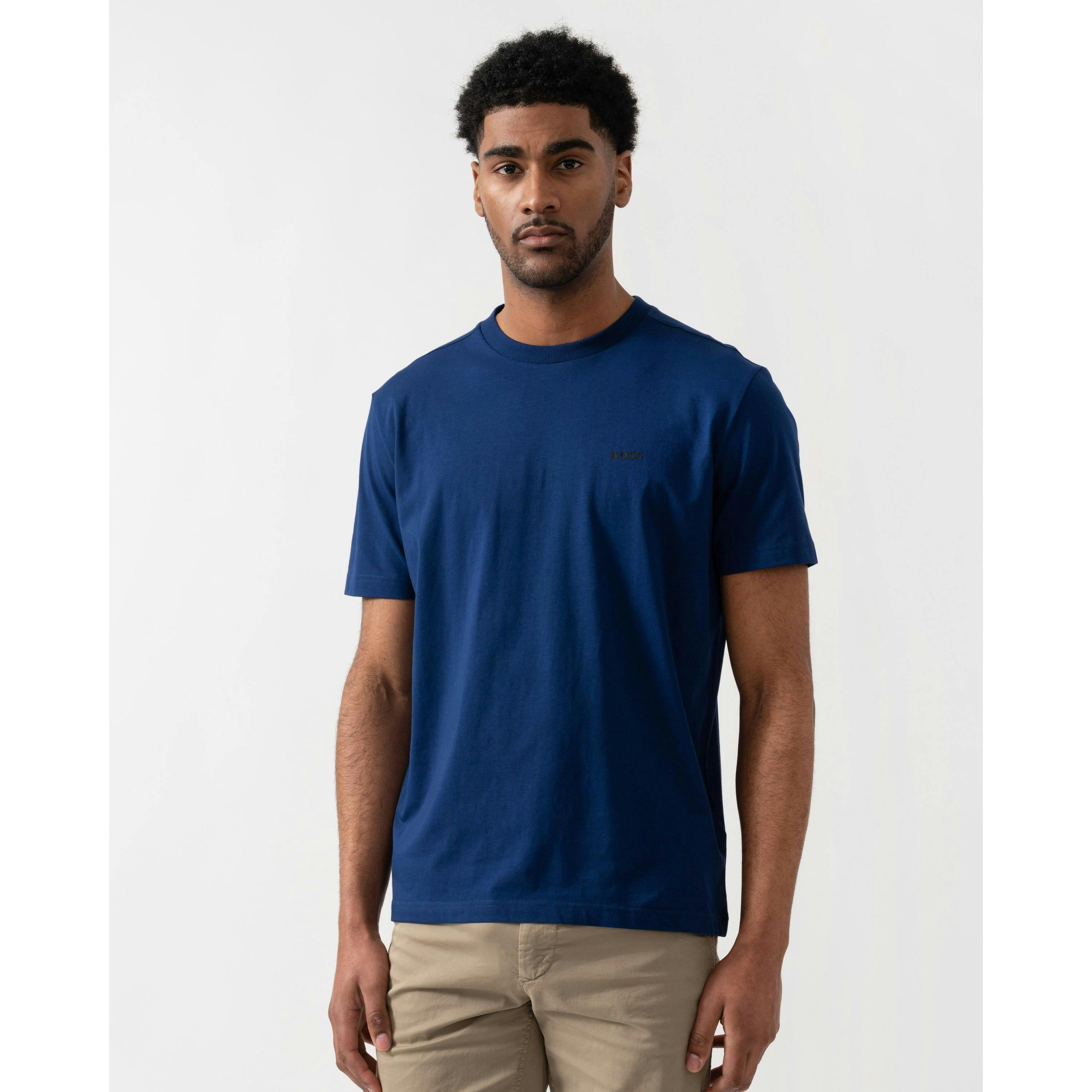 Hugo Boss Contrast Logo T-Shirt  in Blue , view 1 of 4