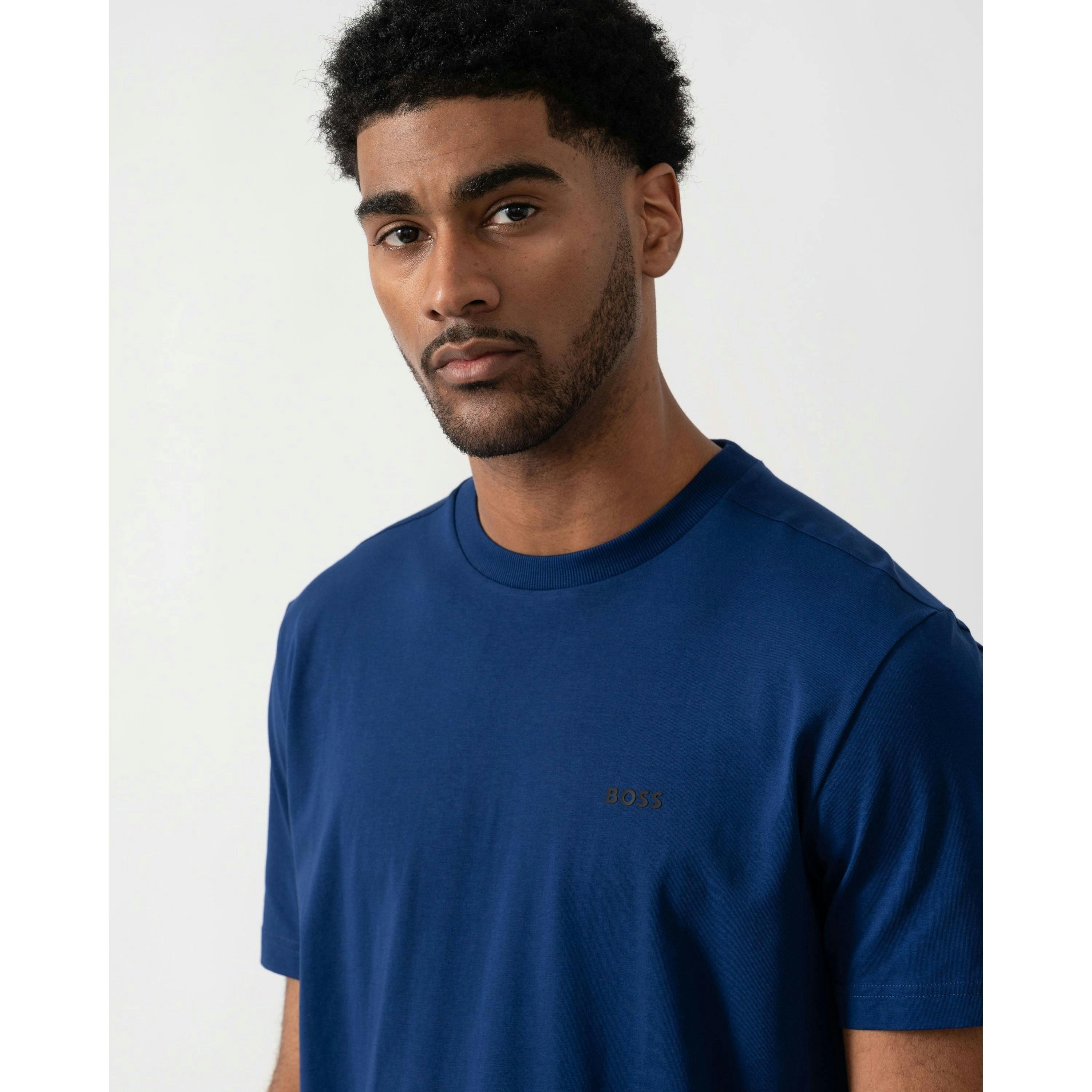 Hugo Boss Contrast Logo T-Shirt  in Blue , view 3 of 4