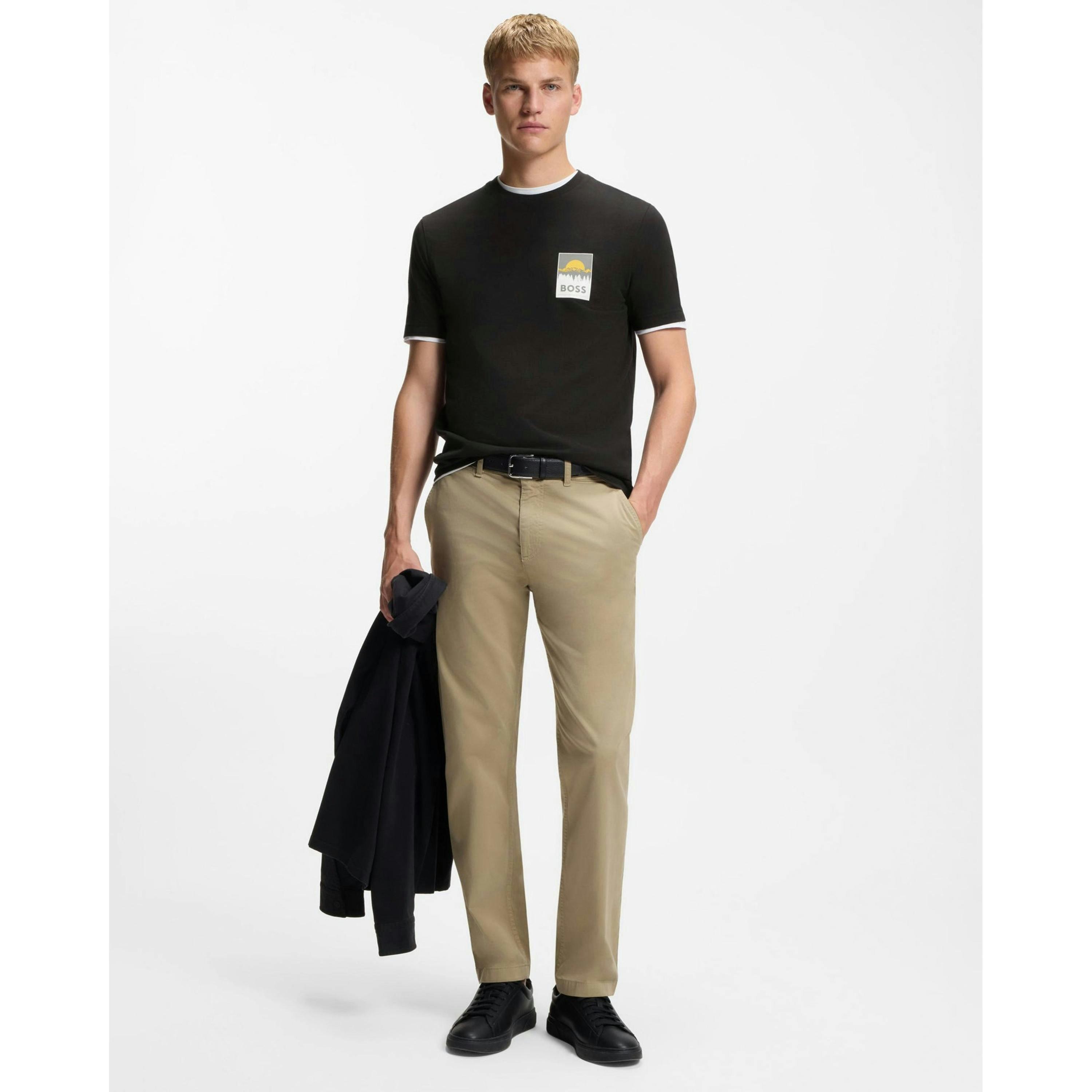 Hugo Boss Plain T-Shirt  in Black , view 4 of 4